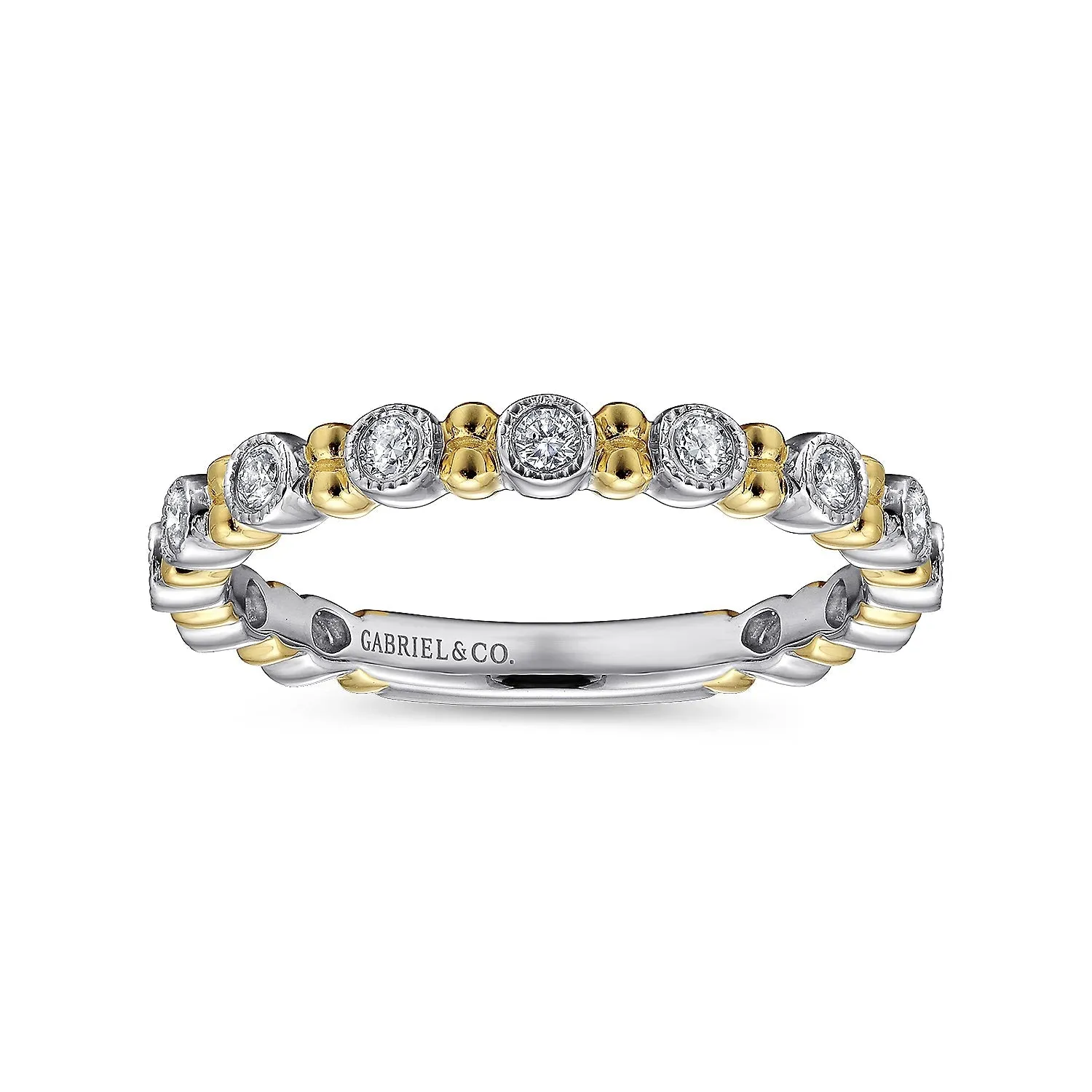 14K TT Gold 0.23ctw G/SI2 Diamond Band