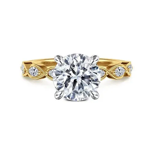 14K Y Gold 0.30ctw G/VS2 Marquise Diamond Engagement Ring