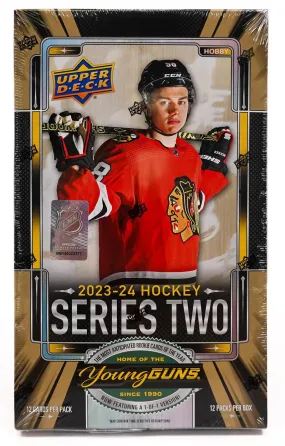 2023/24 Upper Deck Series 2 Hockey Hobby Box 12 Packs per Box, 12 Cards per Pack