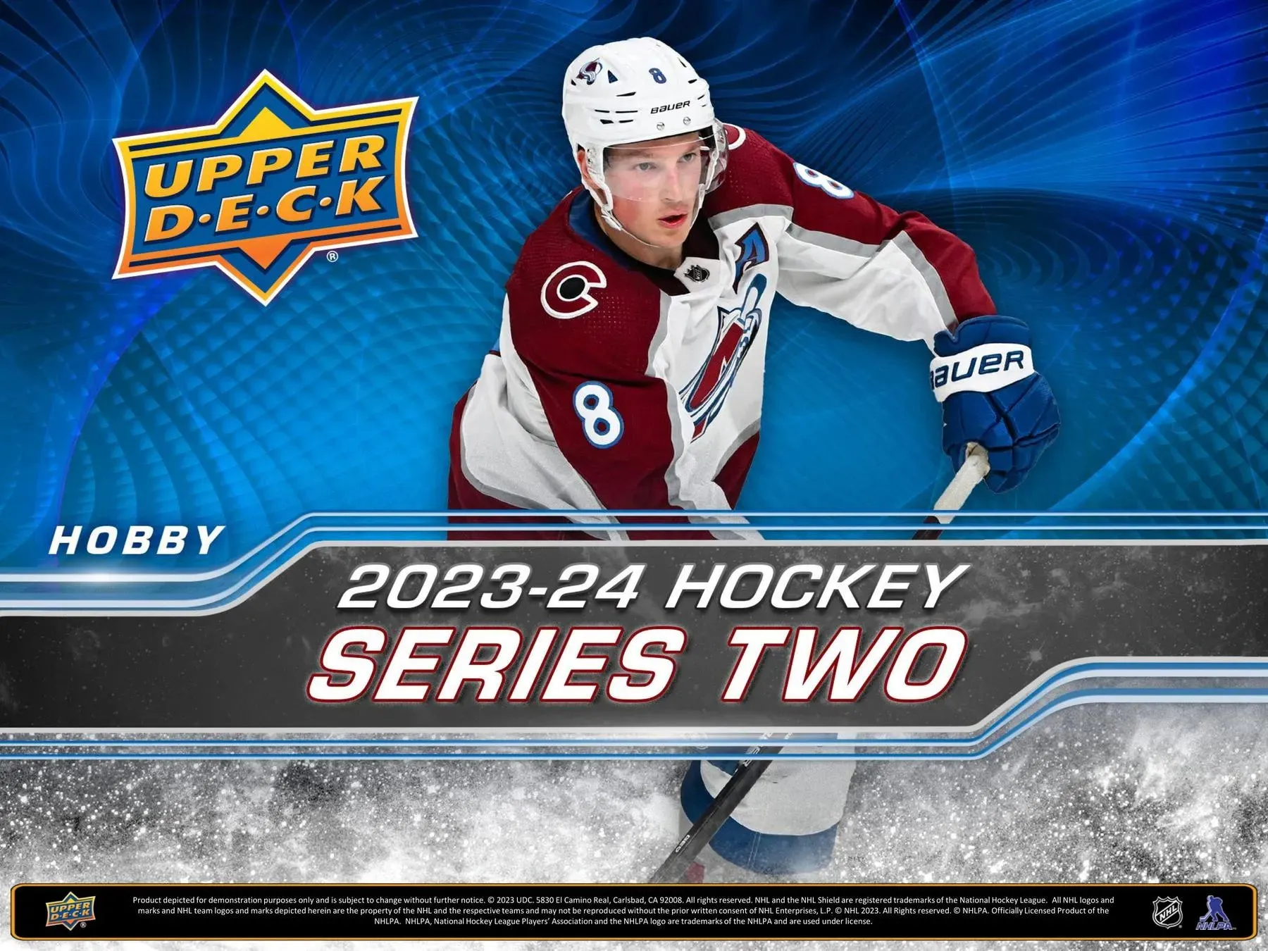 2023/24 Upper Deck Series 2 Hockey Hobby Box 12 Packs per Box, 12 Cards per Pack