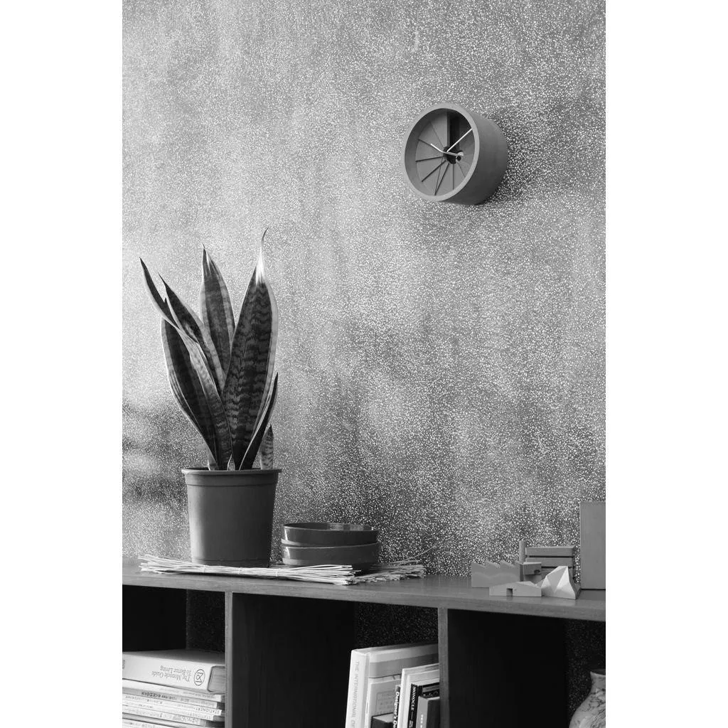 22 Design Studio 4th Dimension Concrete Wall Clock | Blue / Gray