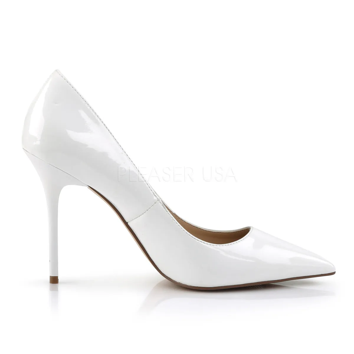 4 Inch Heel CLASSIQUE-20 White Pat