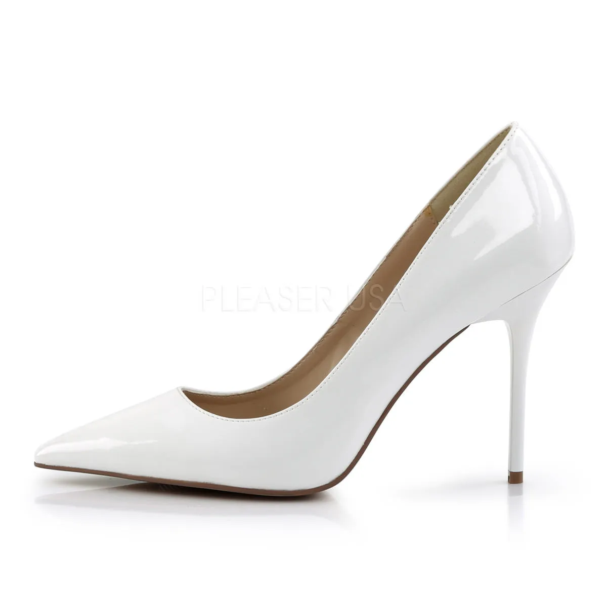 4 Inch Heel CLASSIQUE-20 White Pat