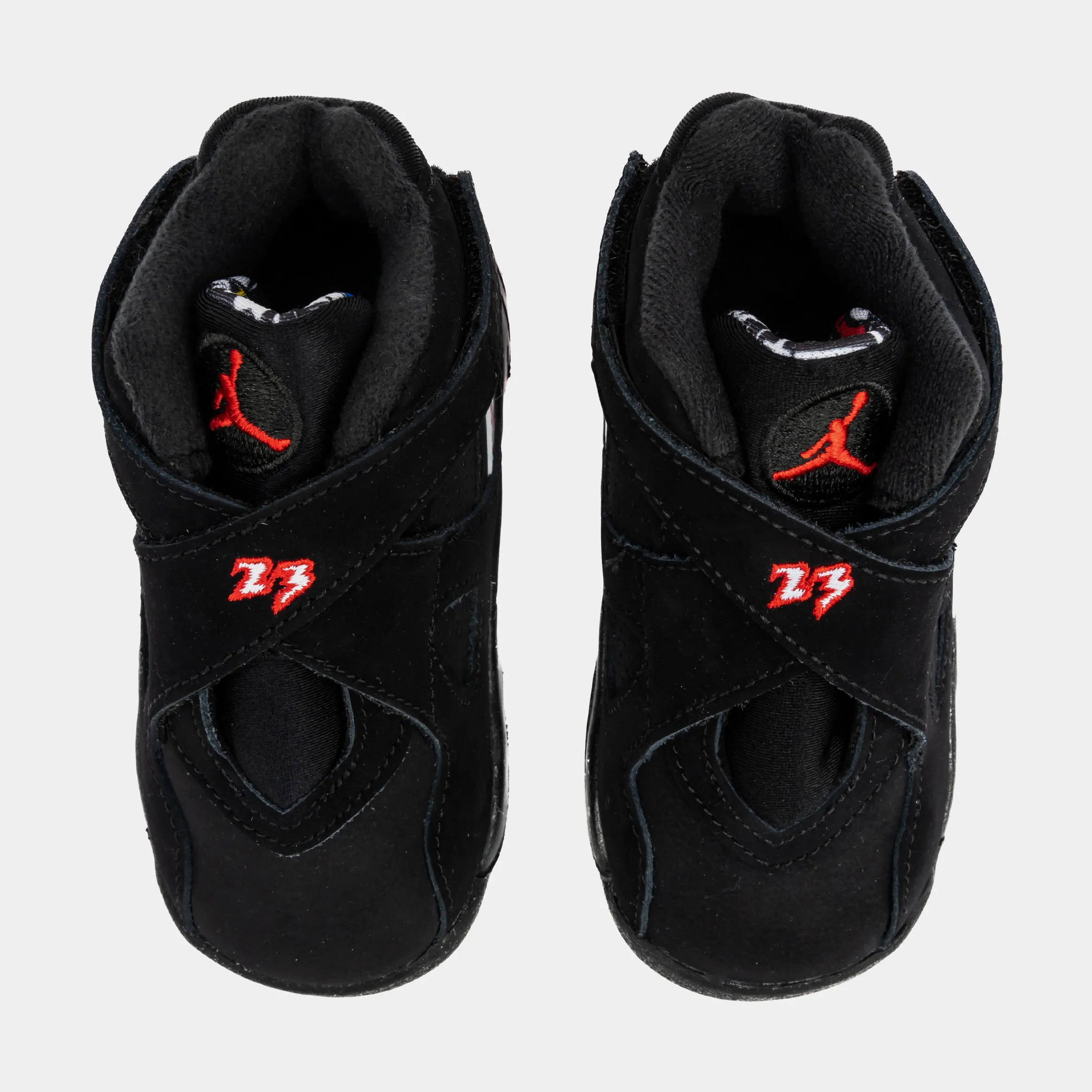 Air Jordan 8 Retro Playoffs Infant Toddler Lifestyle Shoes (Black)