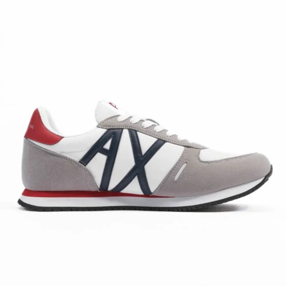 ARMANI EXCHANGE Logo Lace-Up XUX017 Sneakers - WHTGRY