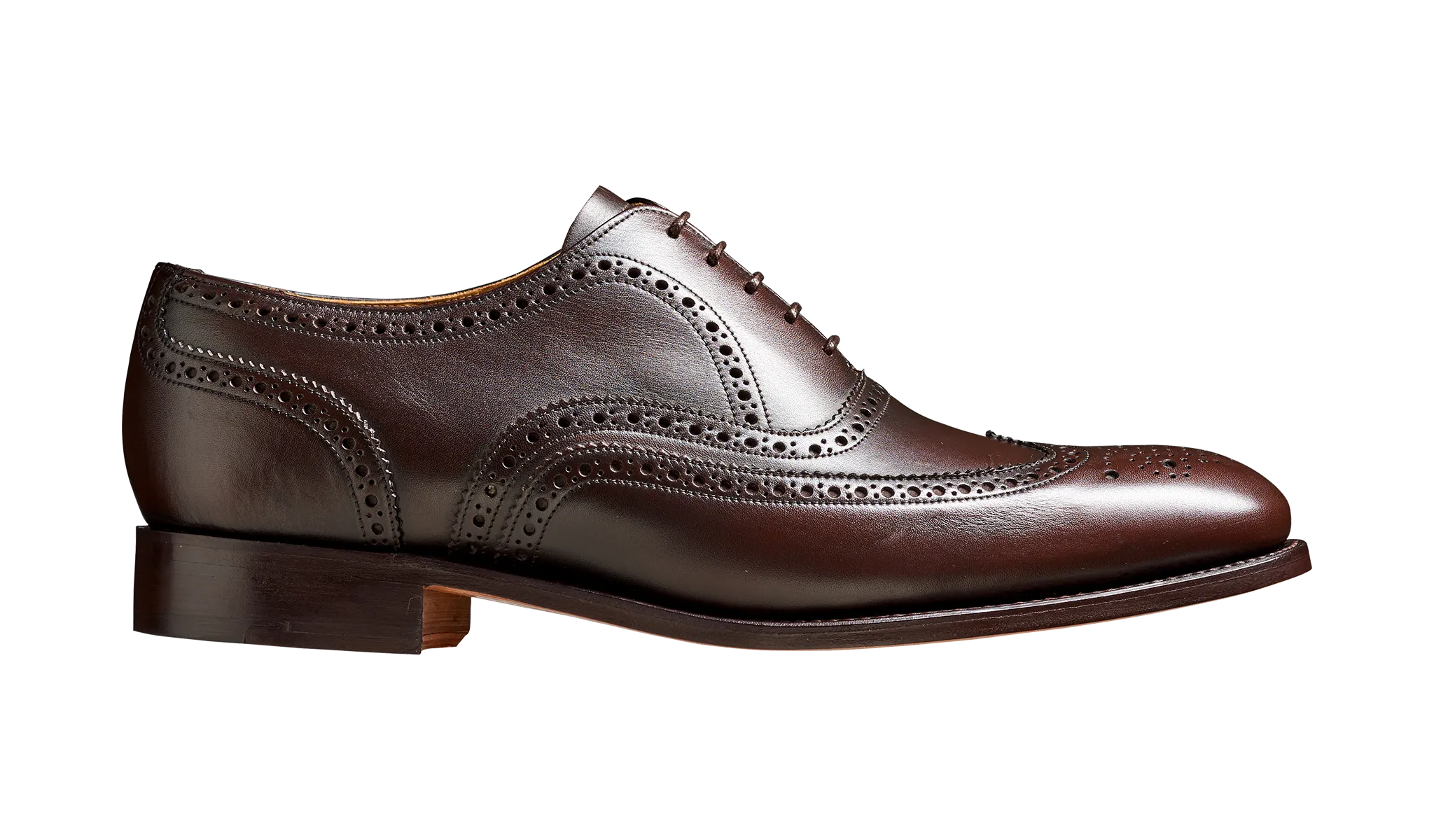 Barker Malton Full Wing Brogue Shoe- Expresso Calf