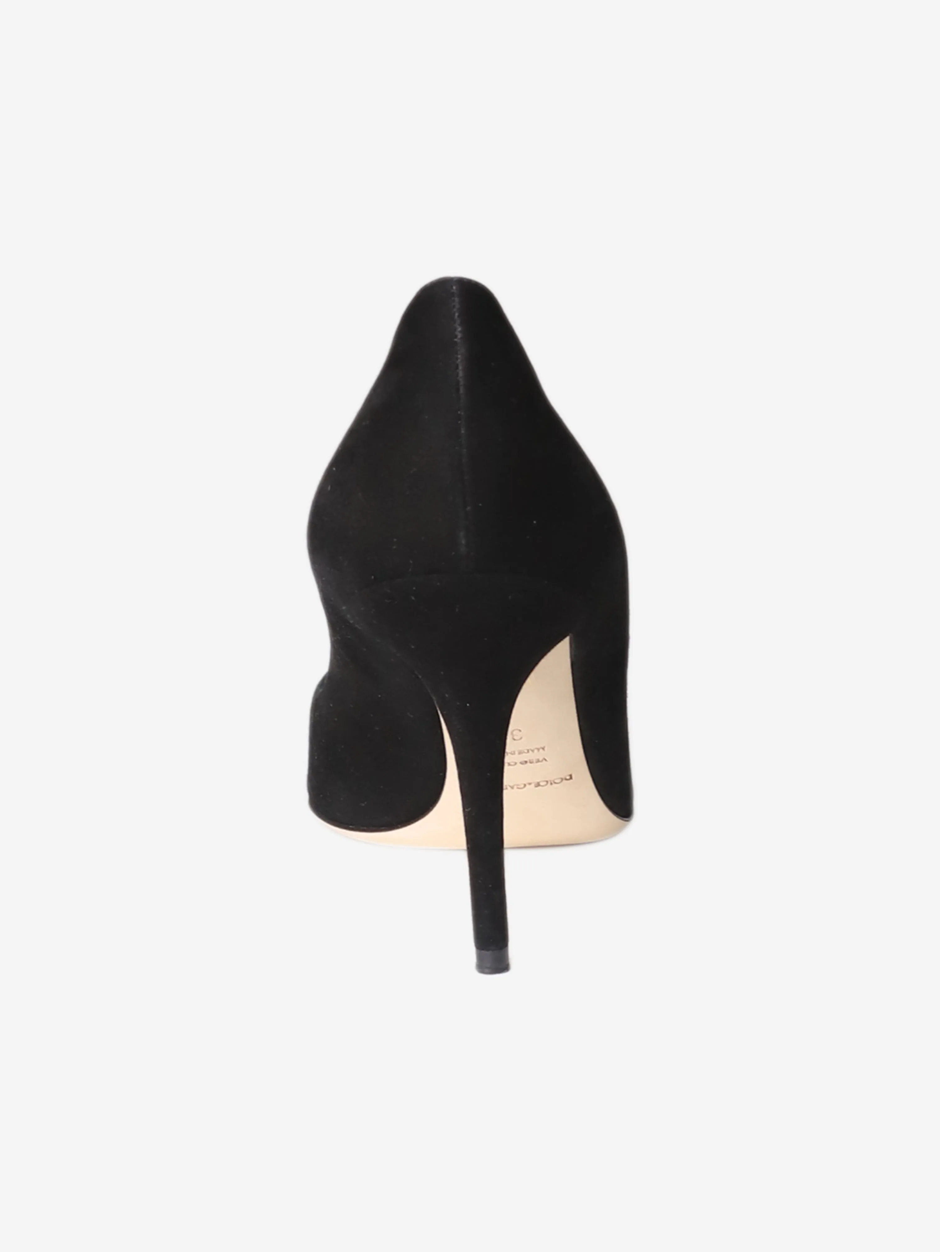 Black suede pumps - size EU 39