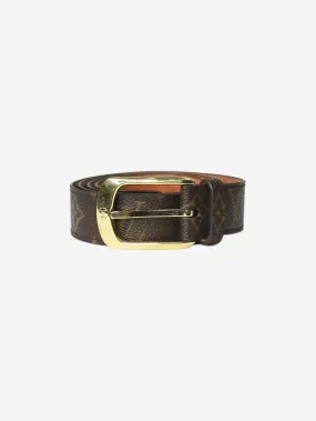 Brown Monogram Ellipse belt