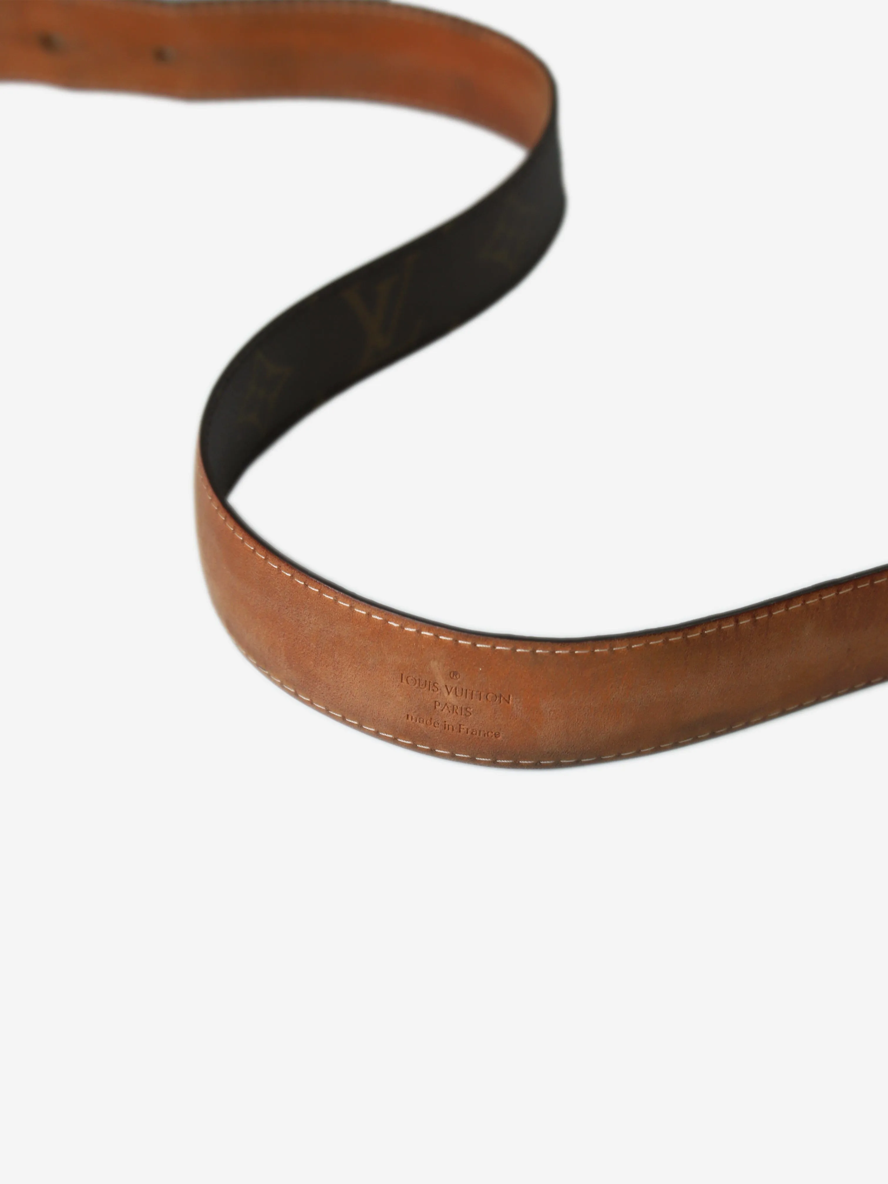 Brown Monogram Ellipse belt