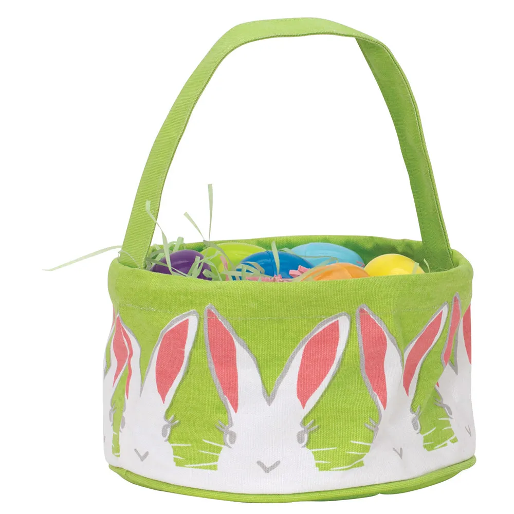 Bunny Ears Canvas Easter Basket