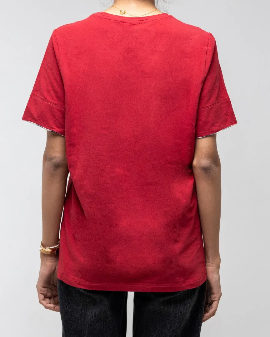 BURBERRY RED CLASSIC TEE