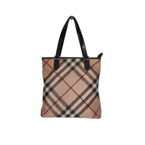 Burberry Signature NOVA Check with Leather Trim Shoulder Bag | Gently Used |