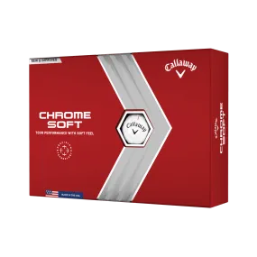 Callaway 2022 Chrome Soft Golf Balls White 12 Pack