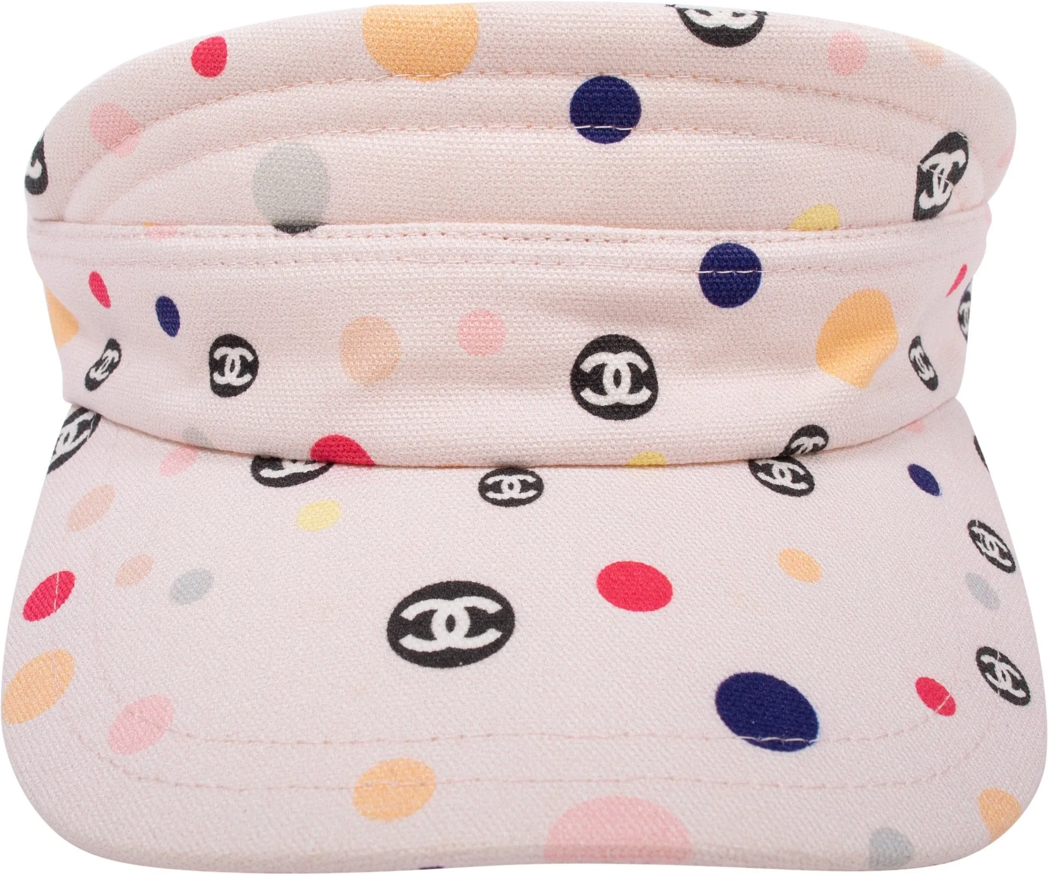 Chanel Logo Dot Visor Hat