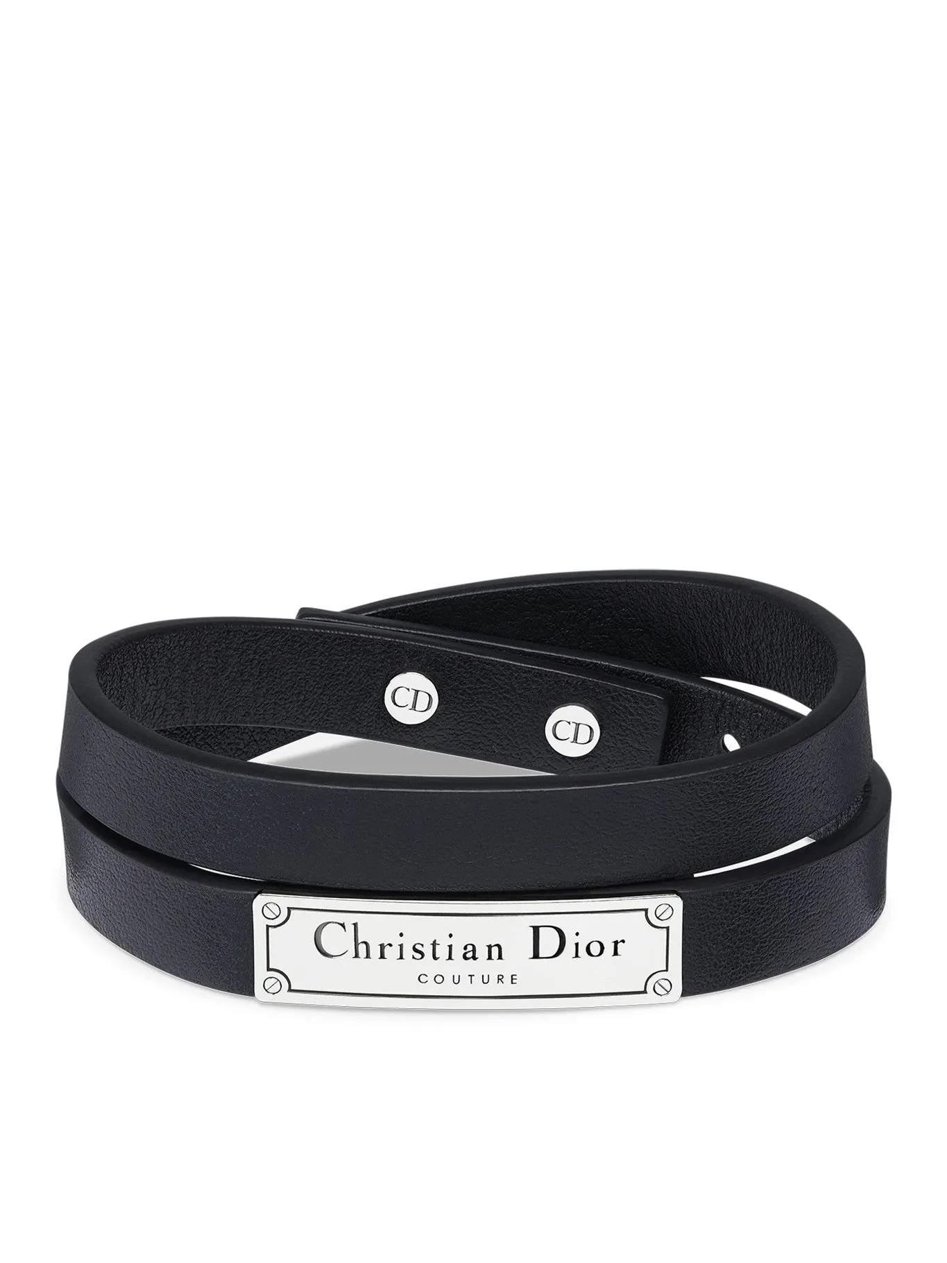 CHRISTIAN DIOR COUTURE DOUBLE LEATHER BRACELET