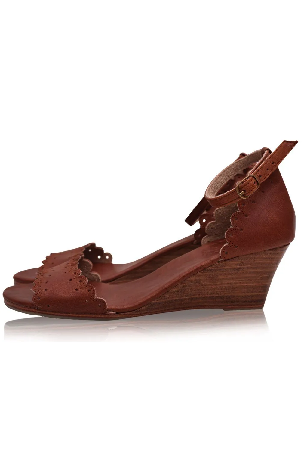 Dreamland Leather Wedges (Sz. 12.5)