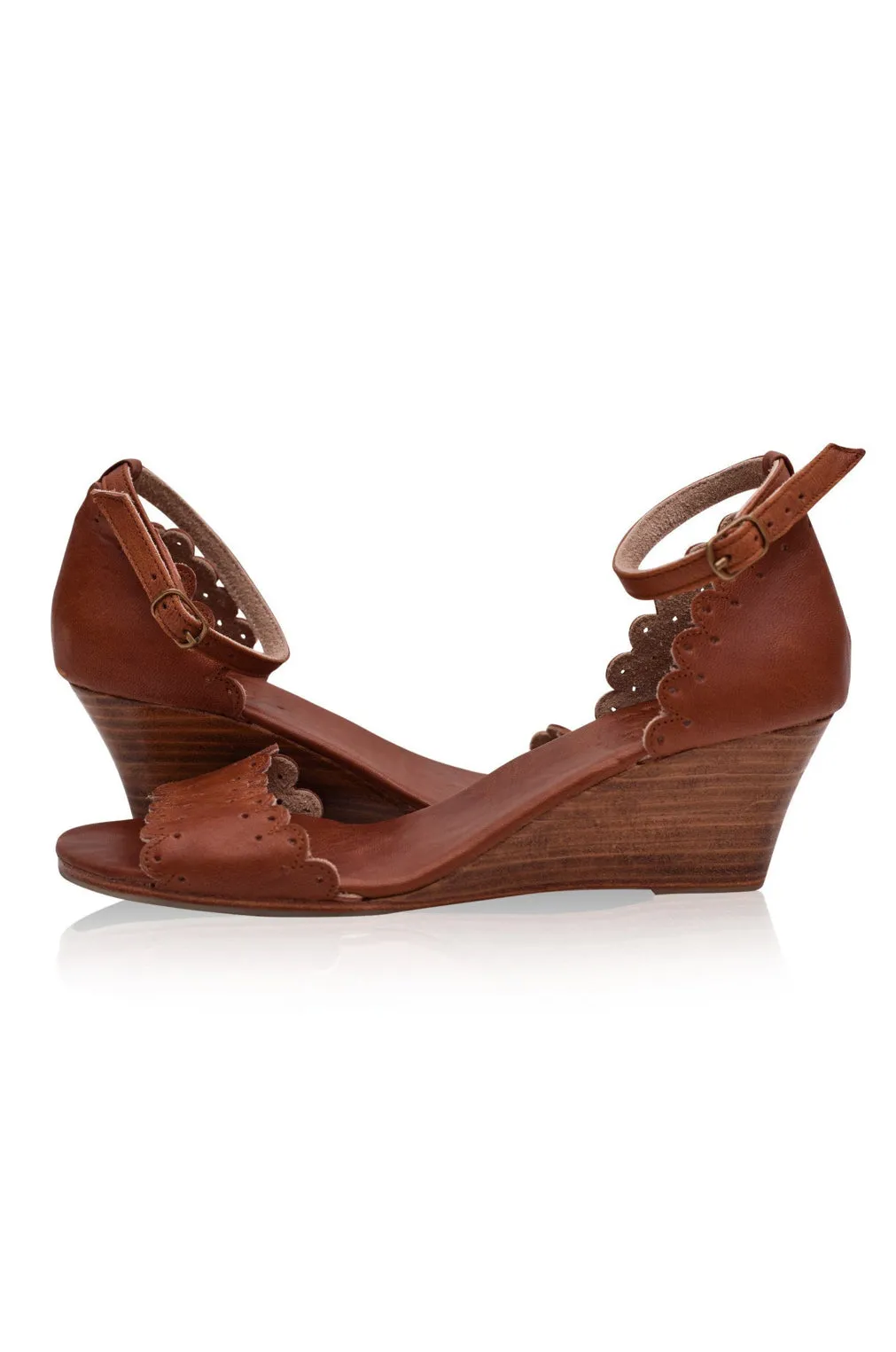 Dreamland Leather Wedges (Sz. 12.5)