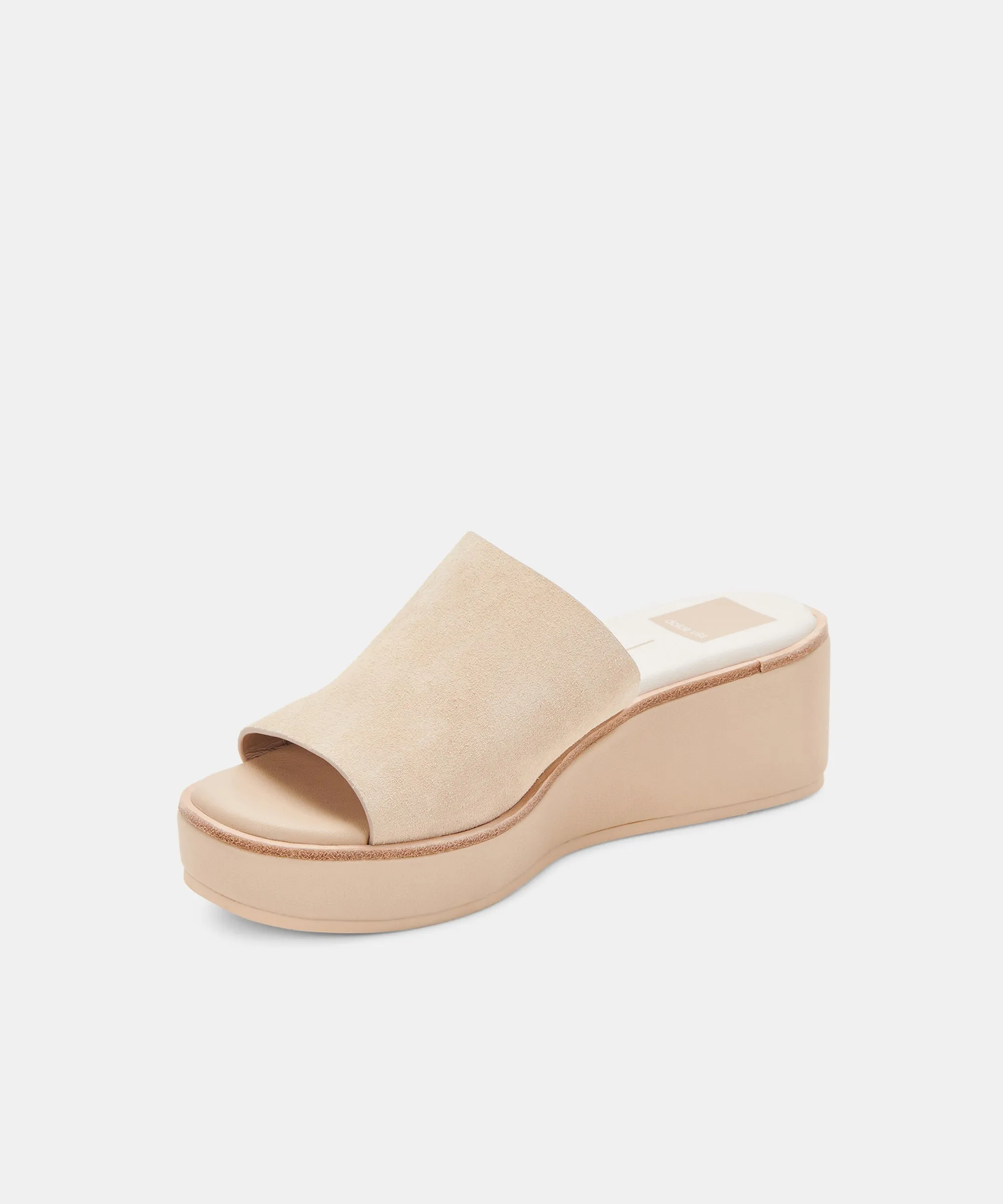 FRETA WEDGES DUNE SUEDE - re:vita