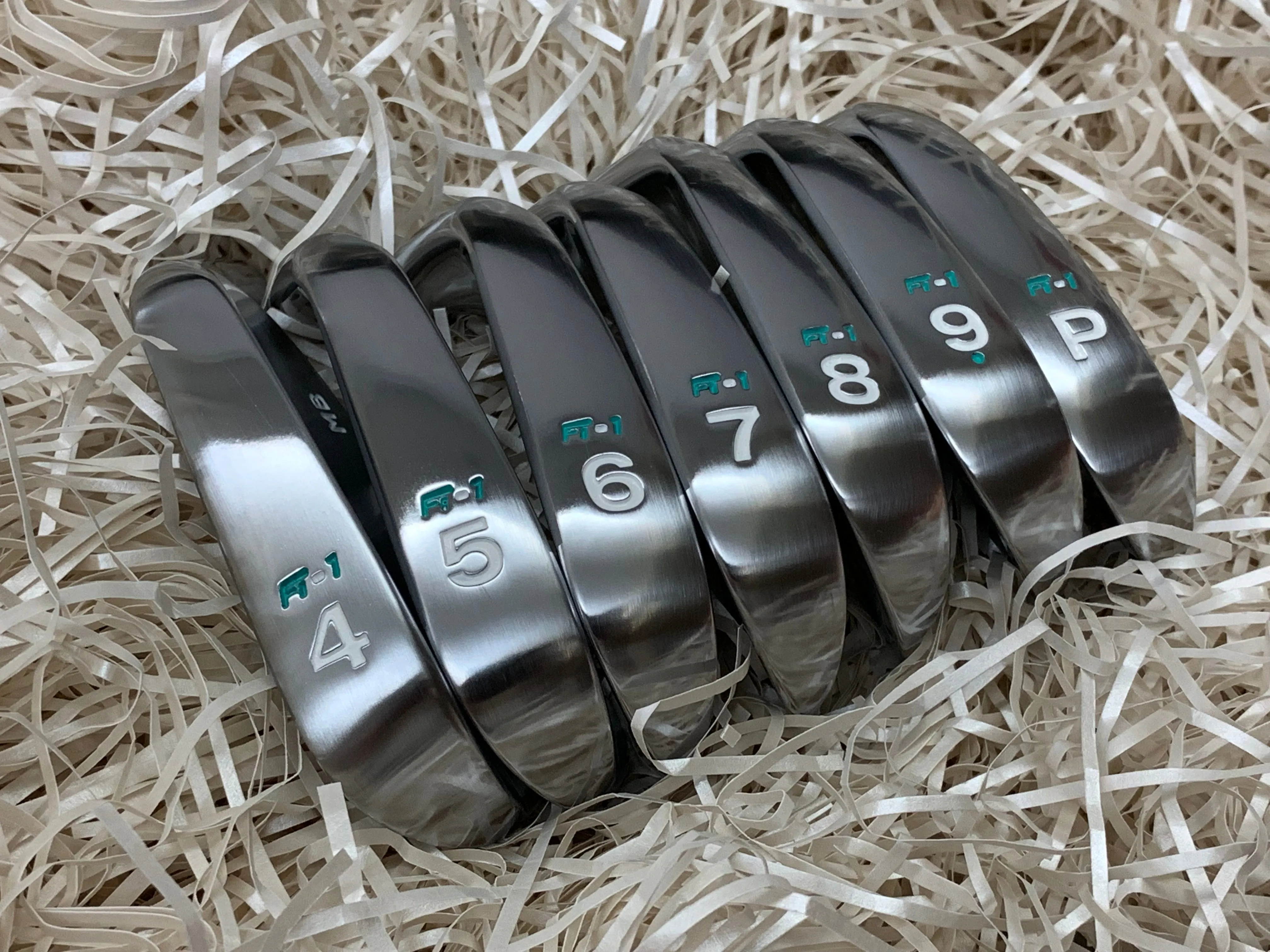 Fujimoto Golf Iron FT-1 MB Tiffany Blue 4 to P with Satin Wedges