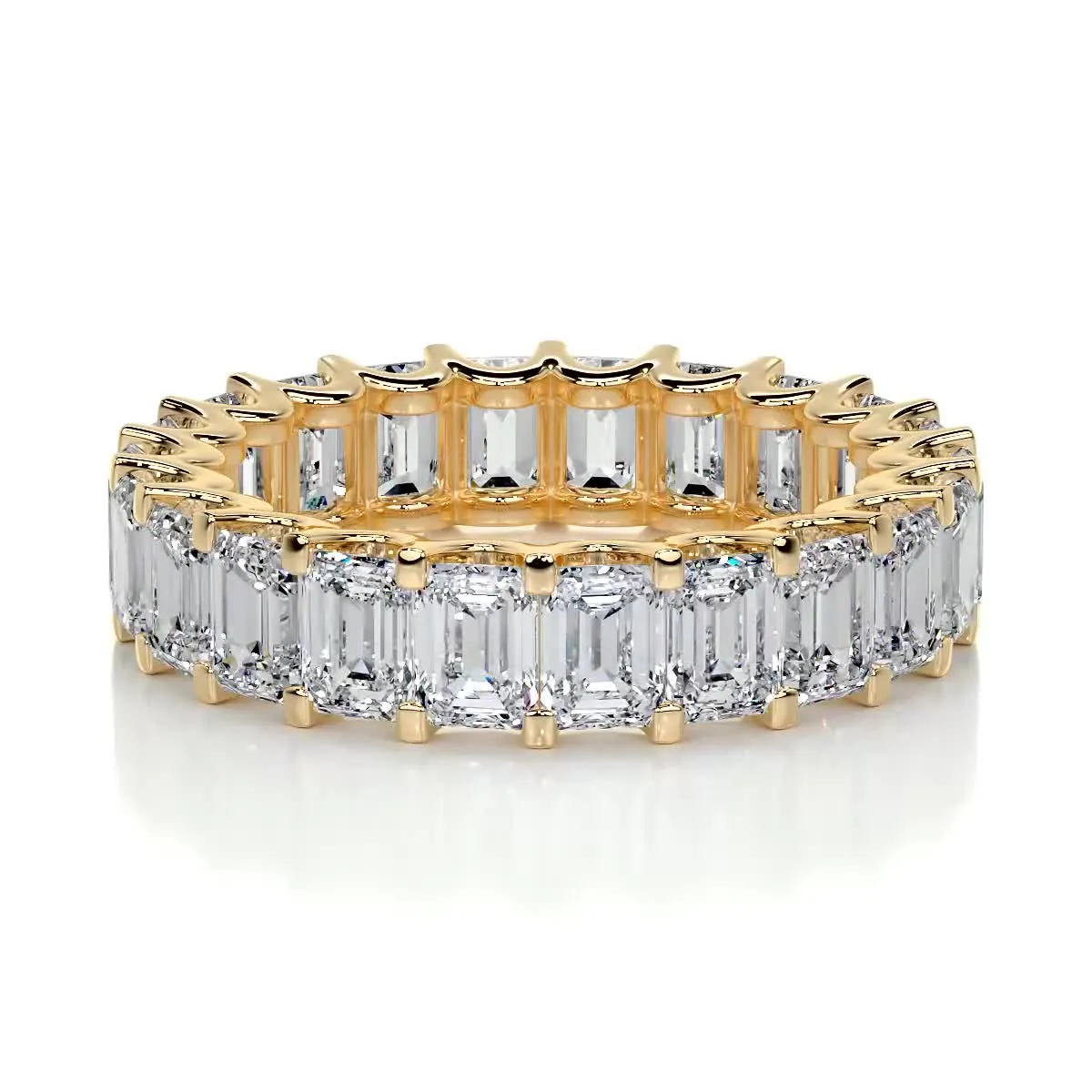 Gina Lab Grown Eternity Wedding Ring -18K Yellow Gold