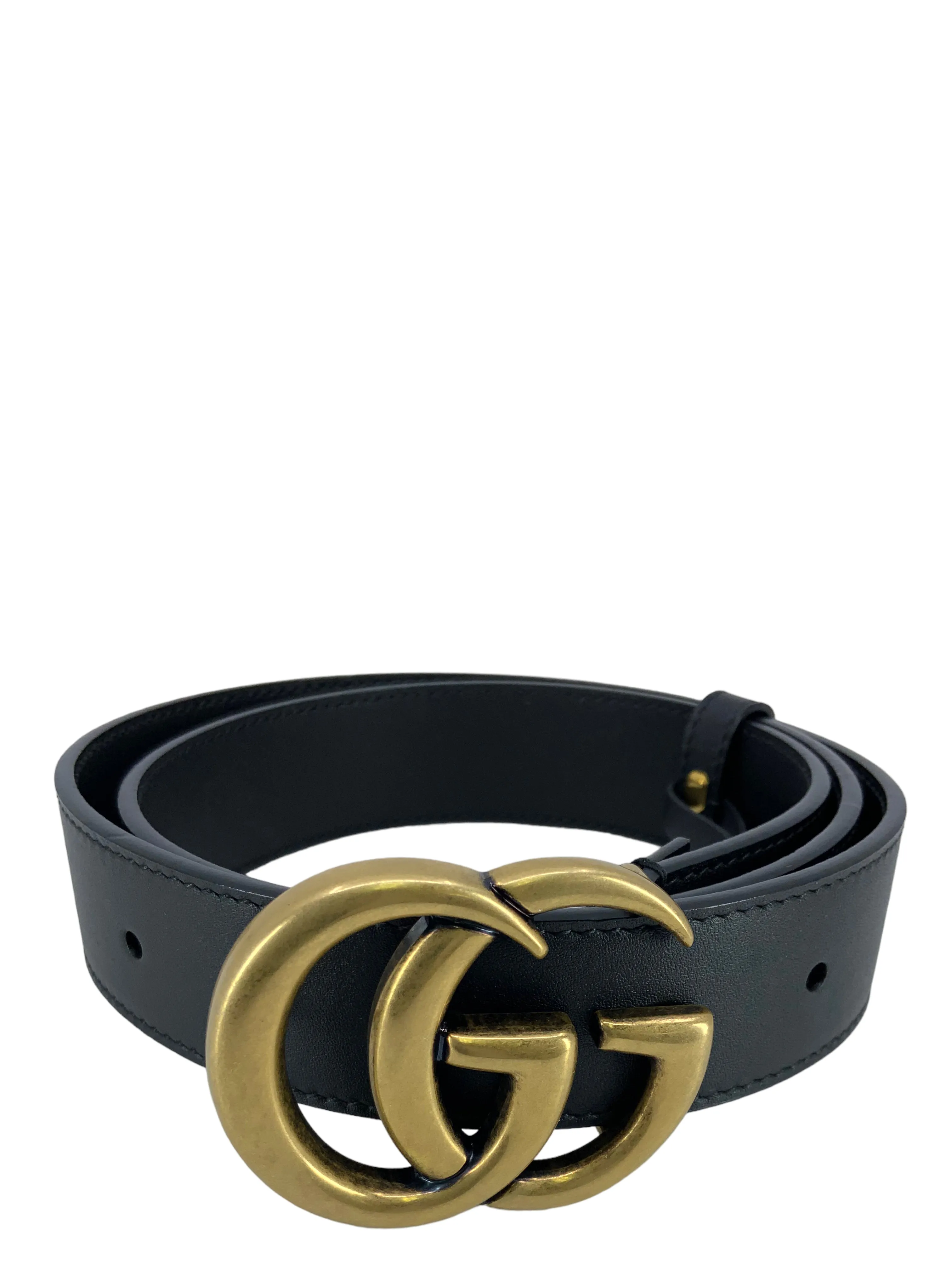 GUCCI GG Marmont Leather Belt Size 70