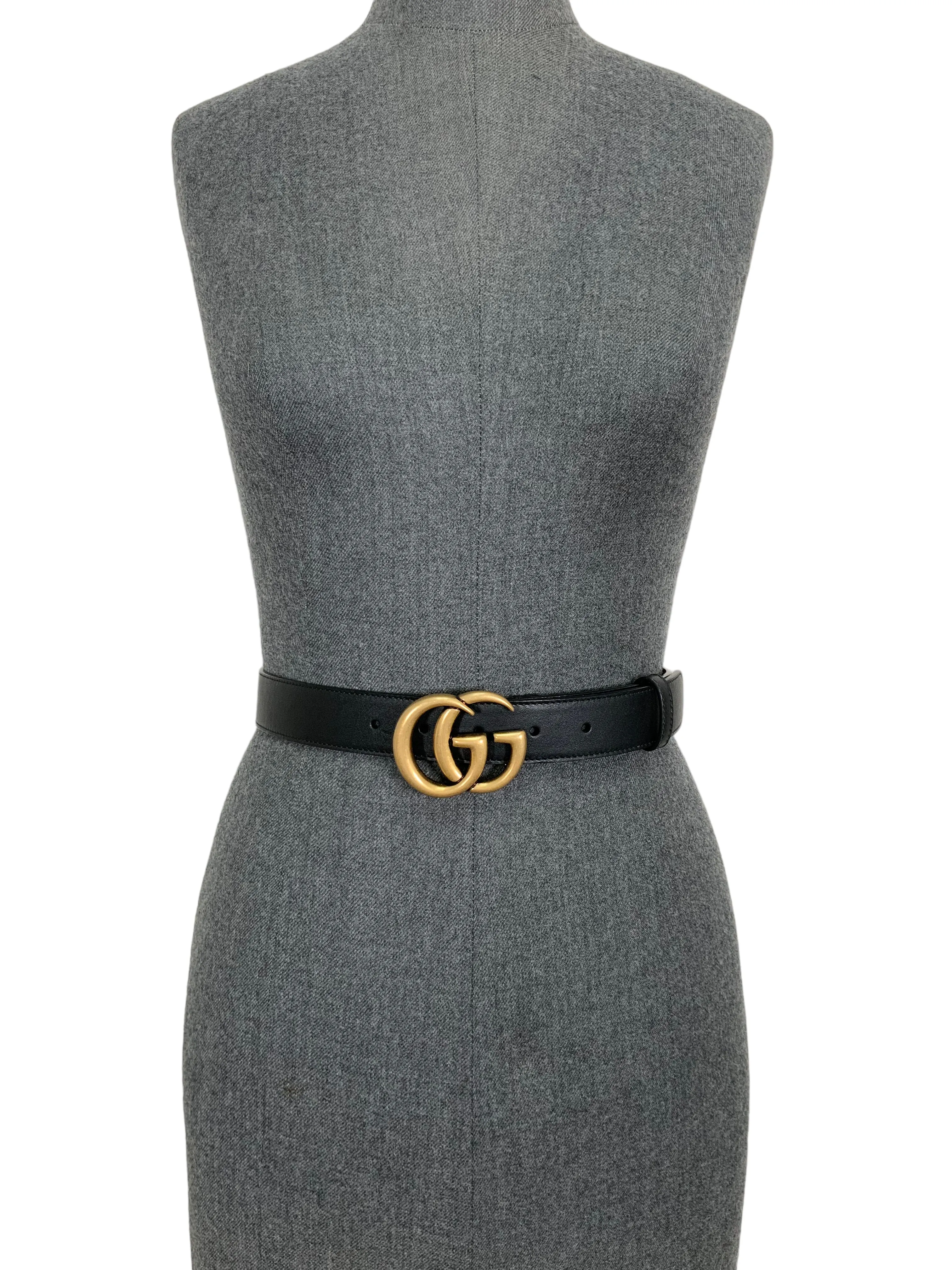 GUCCI GG Marmont Leather Belt Size 75