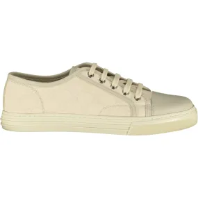 GUCCI 'GG' Print Low Canvas Trainers Cream