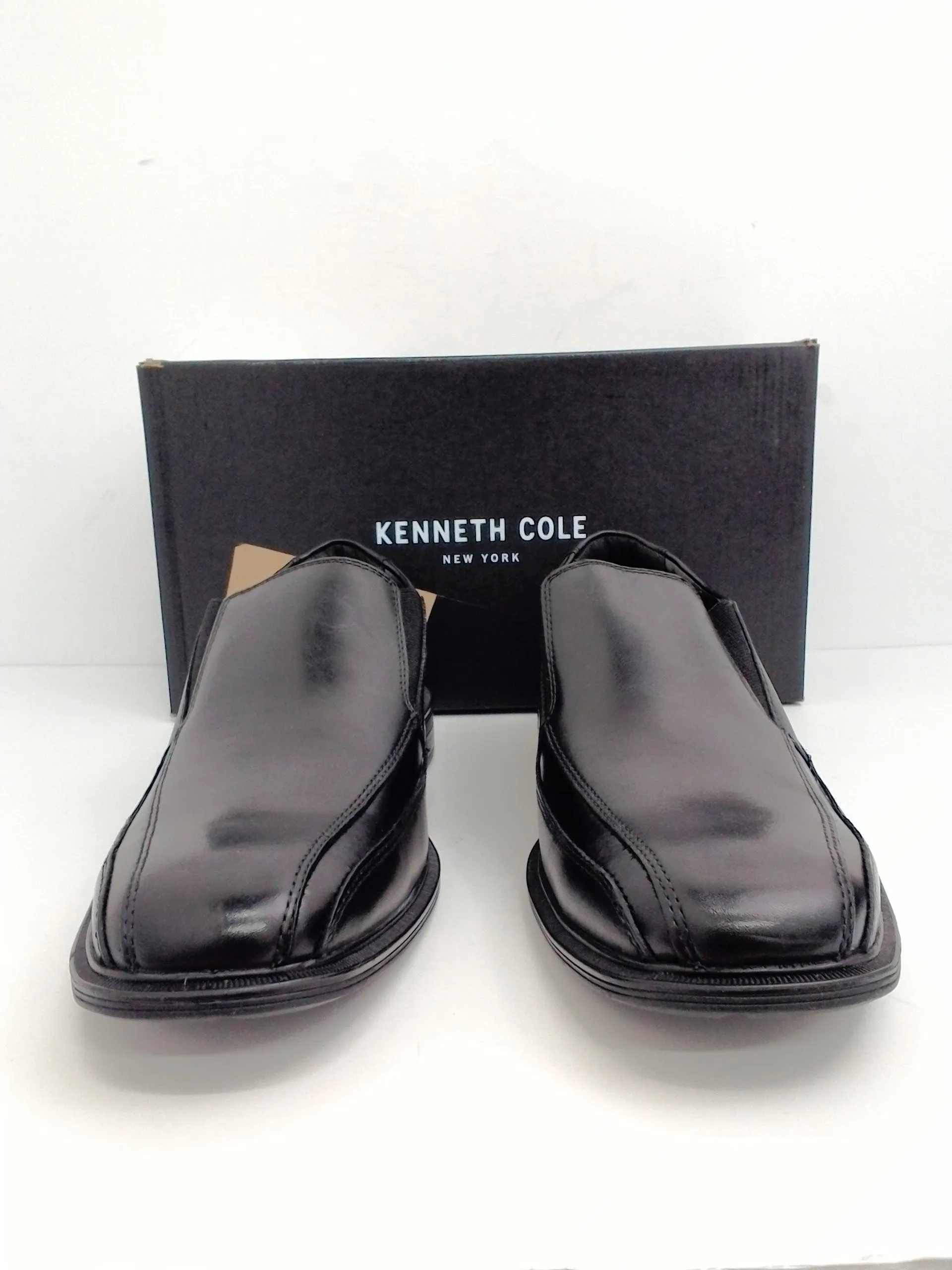 Kenneth Cole Men's Black Leather Slip-On Loafer Shoes Size 8.5 M