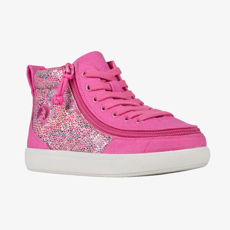 Kids' Fuchsia Snake BILLY Classic D|R II High Tops Wide