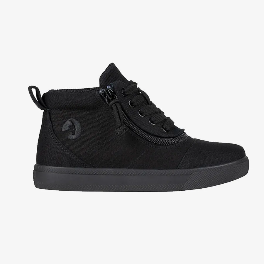 Kid's Short Wrap High Tops Wide (Black to the Floor)