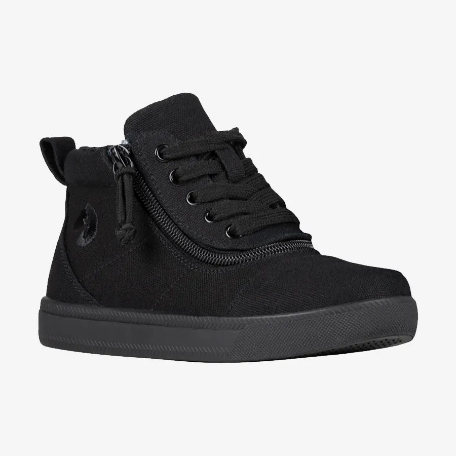 Kid's Short Wrap High Tops Wide (Black to the Floor)