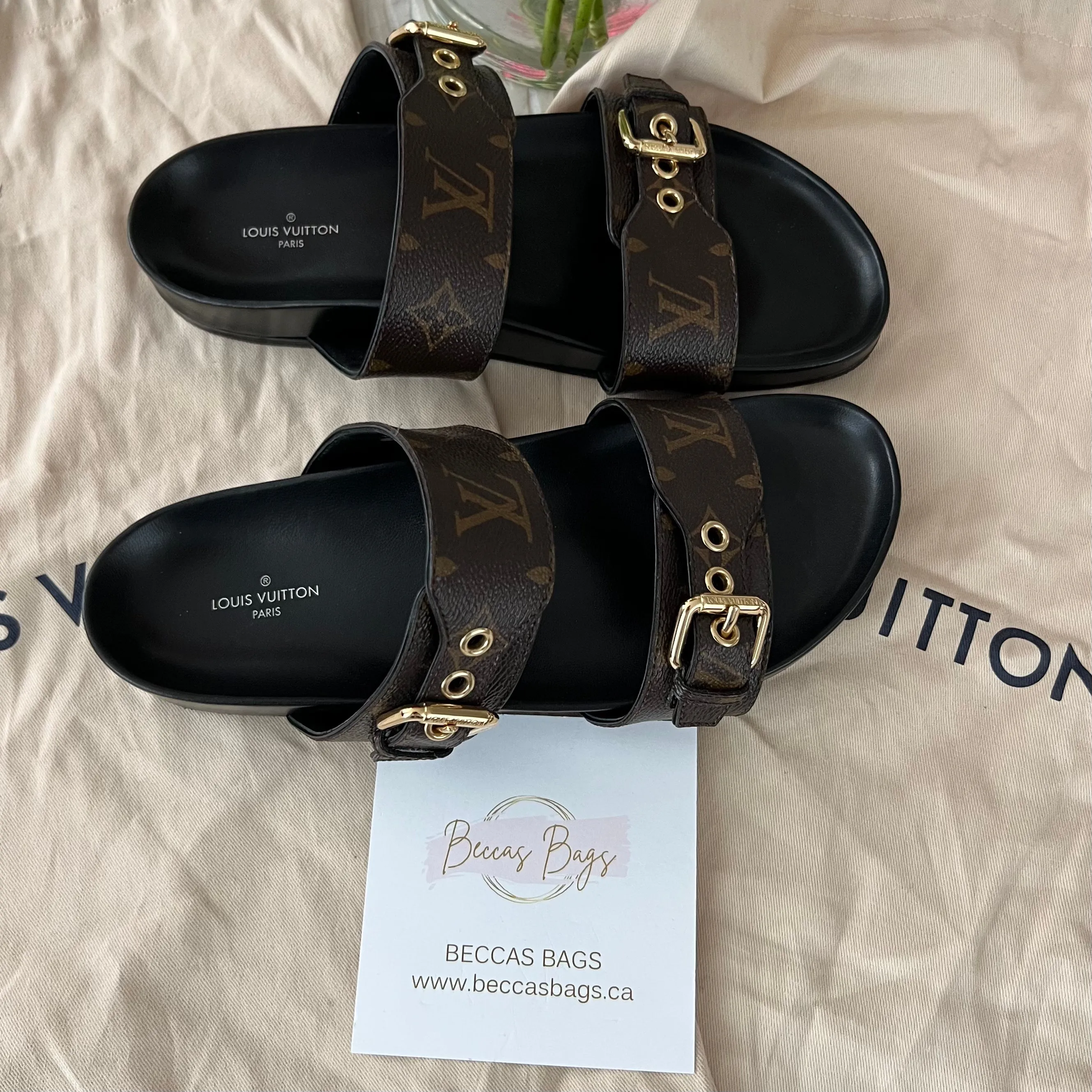 Louis Vuitton Bom Dia Flat Mules