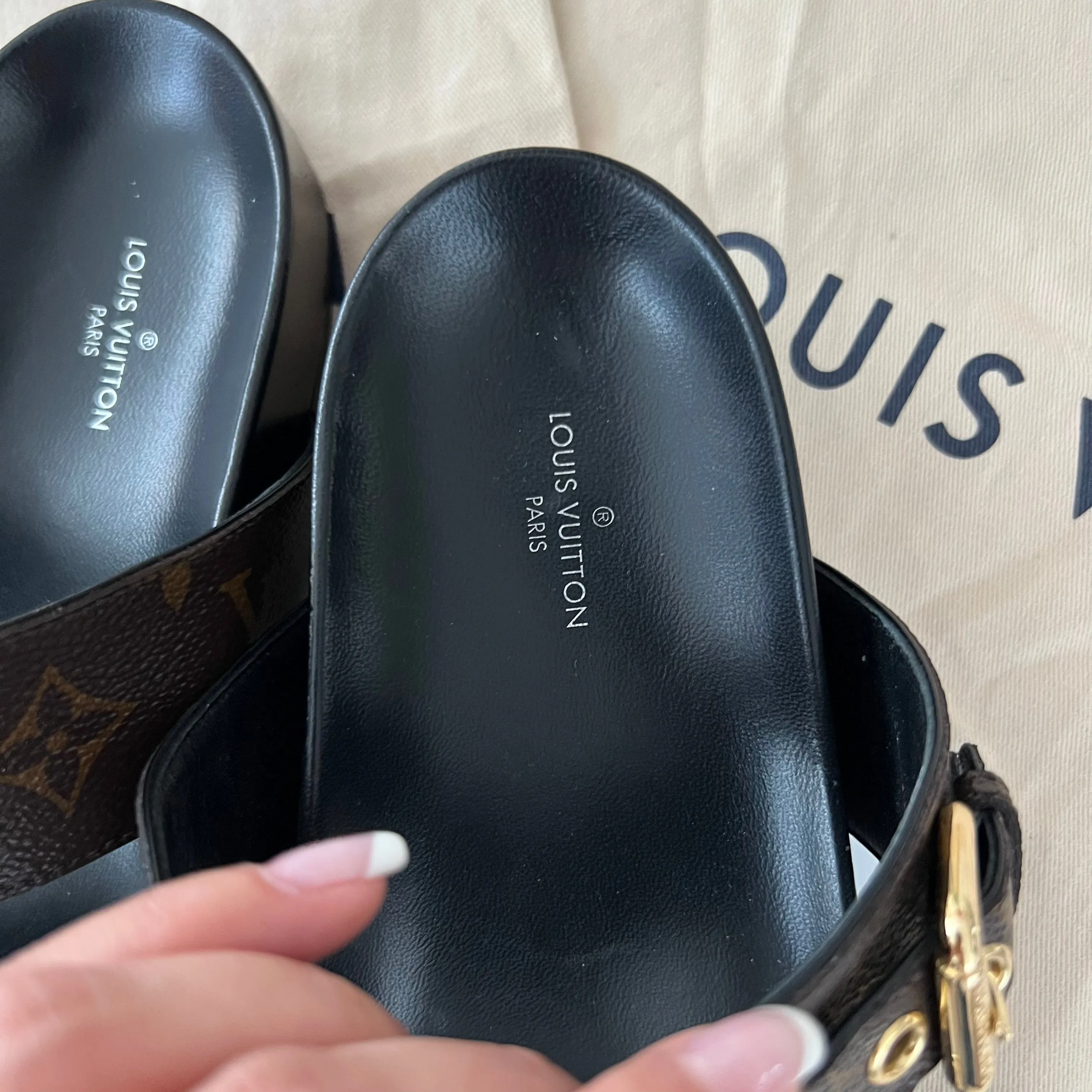 Louis Vuitton Bom Dia Flat Mules