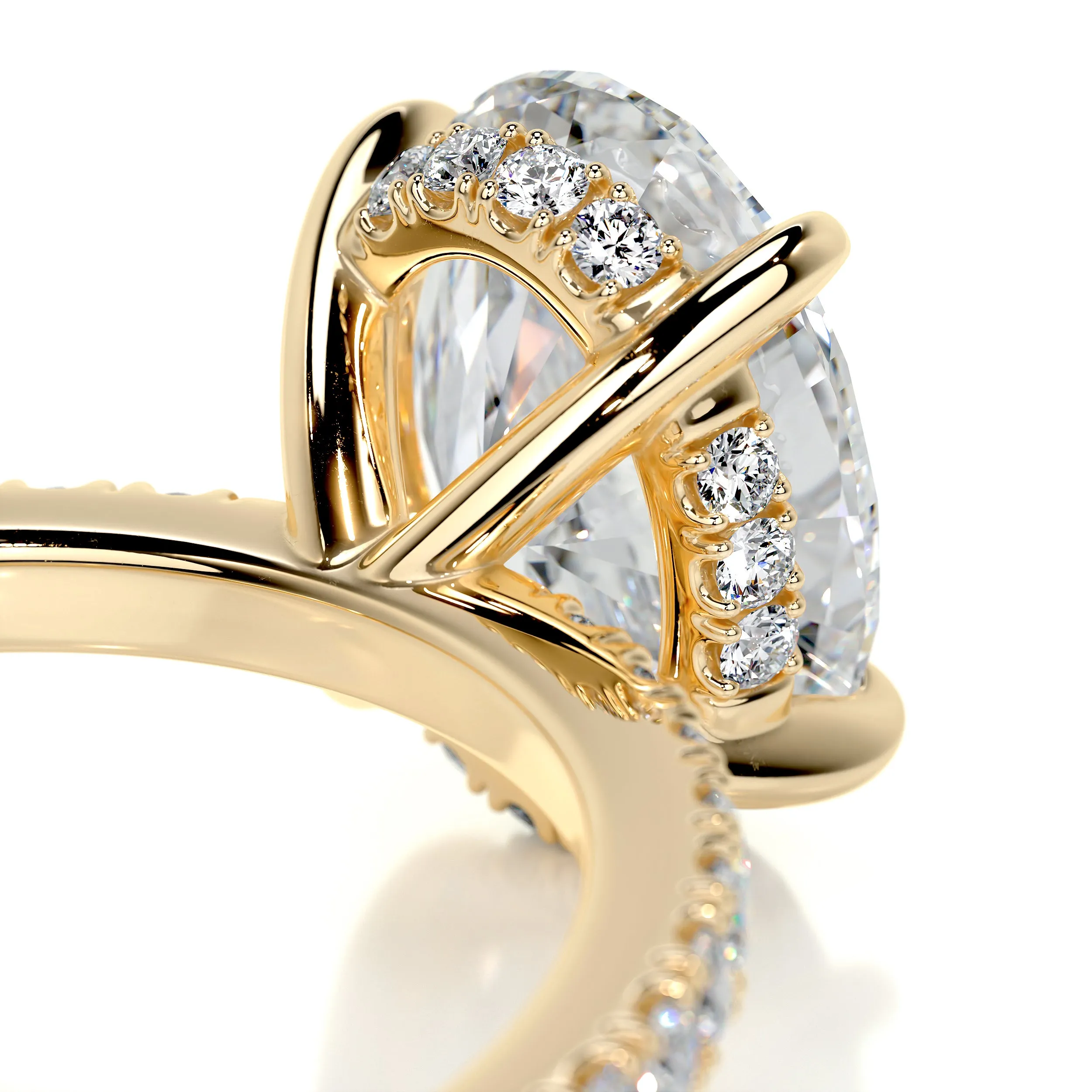 Lucy Diamond Engagement Ring -18K Yellow Gold