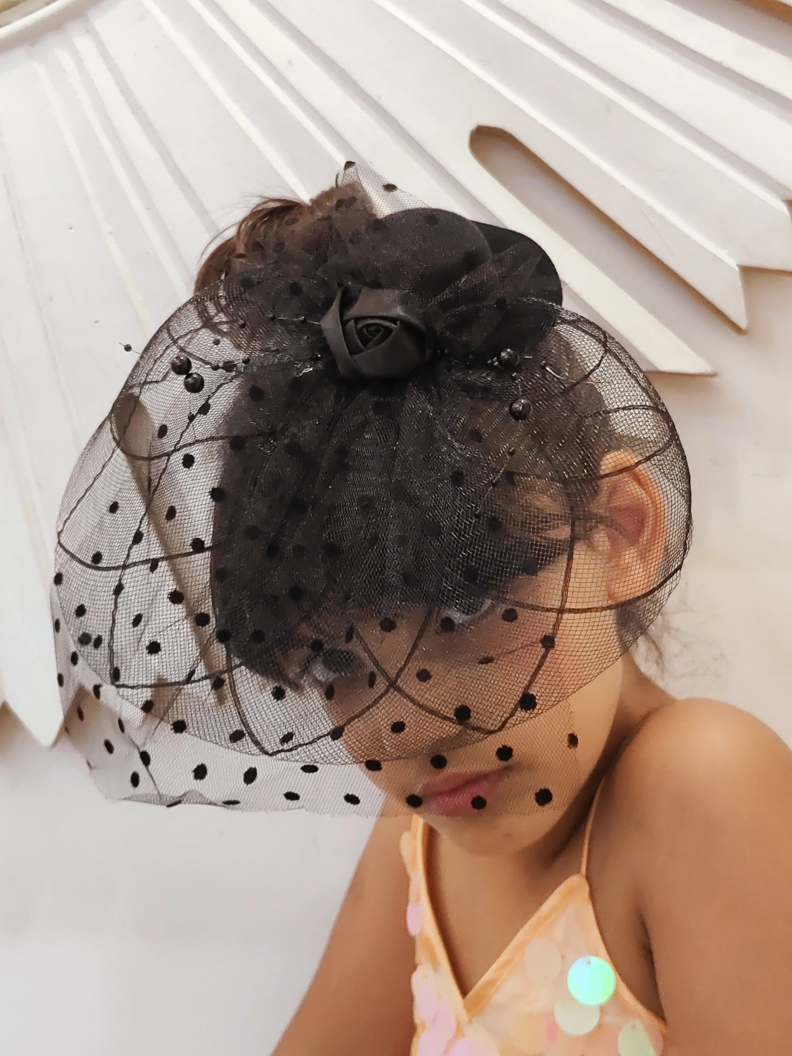 Luxe Black Fascinator