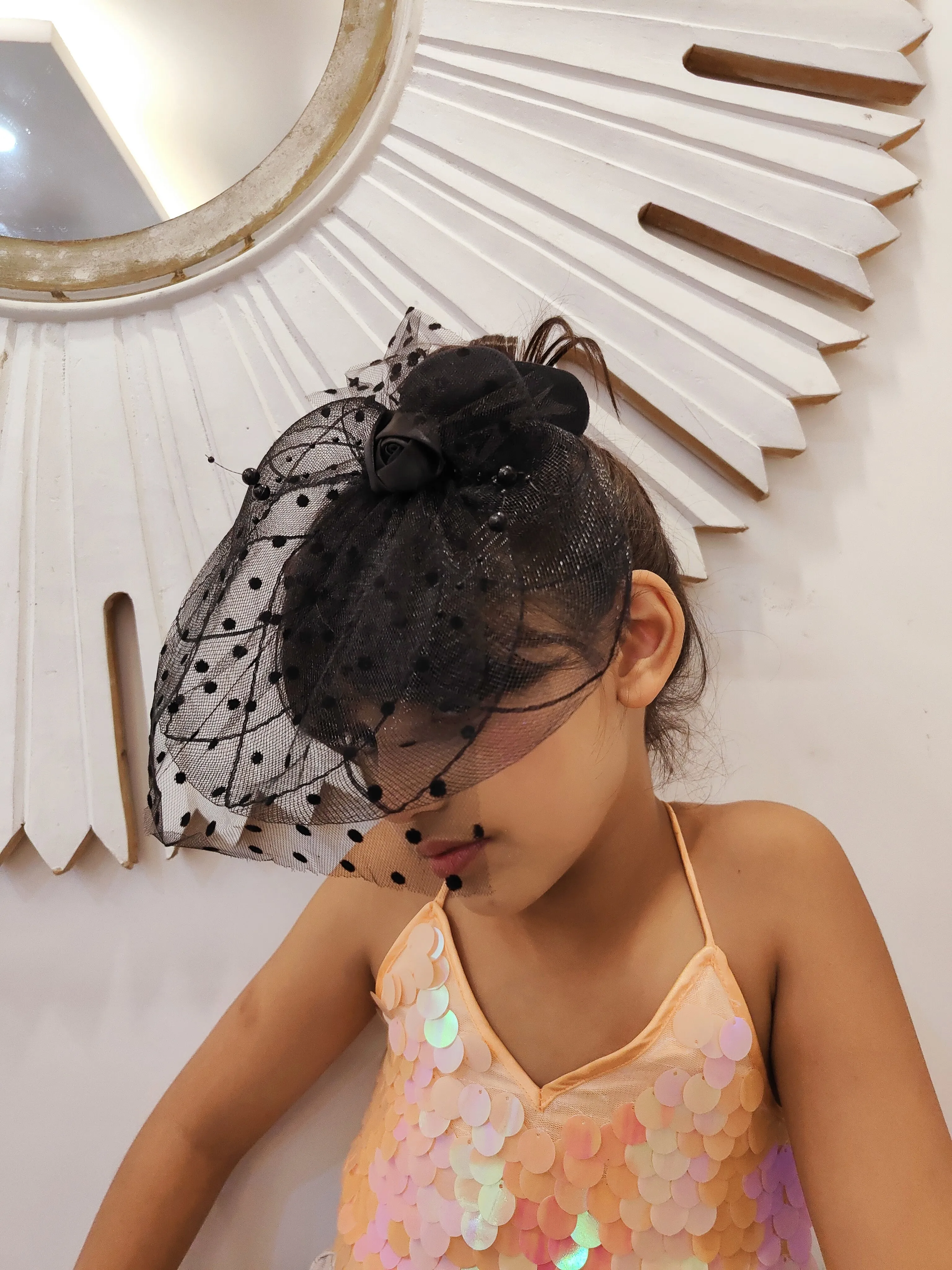 Luxe Black Fascinator