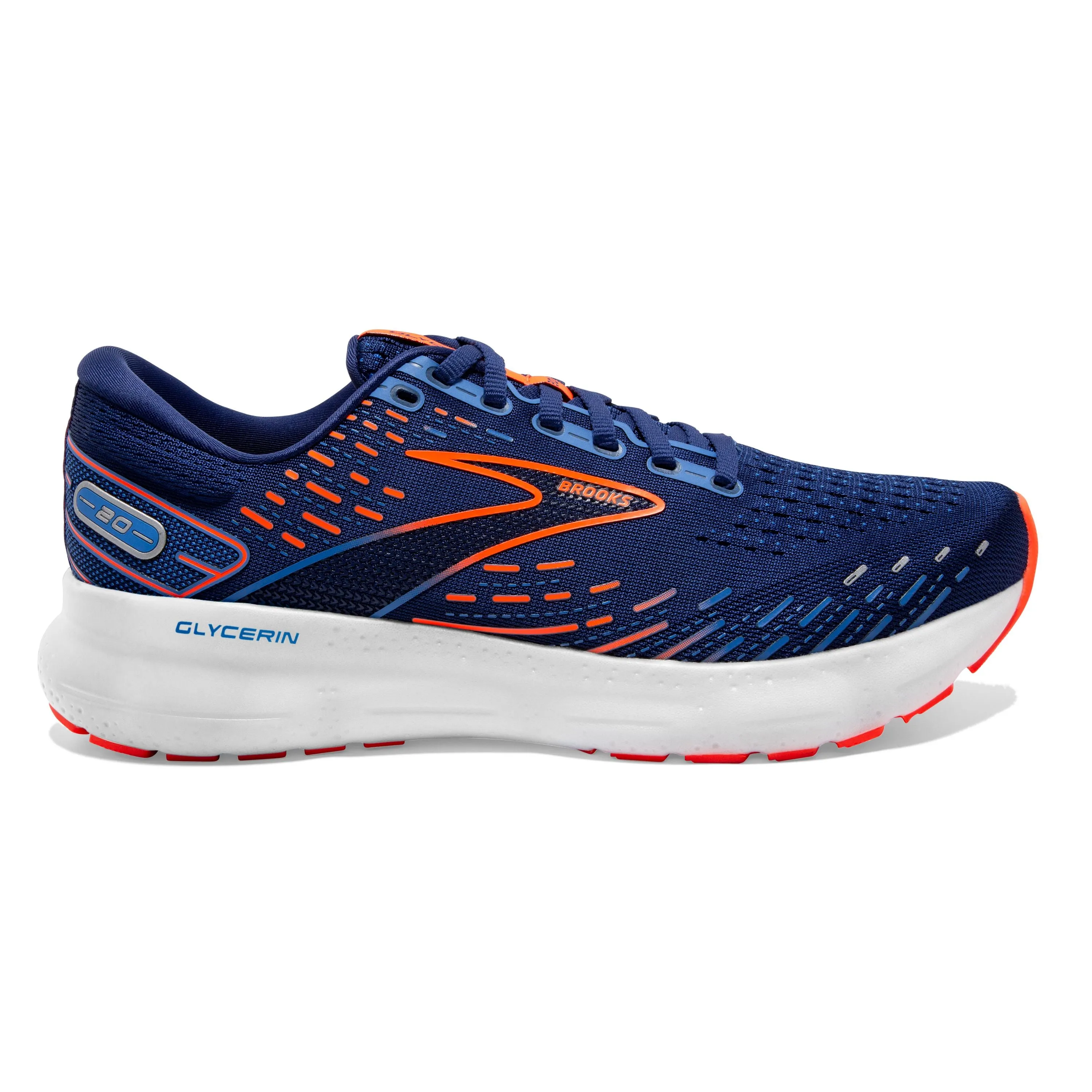 M Brooks Glycerin 20 Blue Depths/Palace Blue/Orange