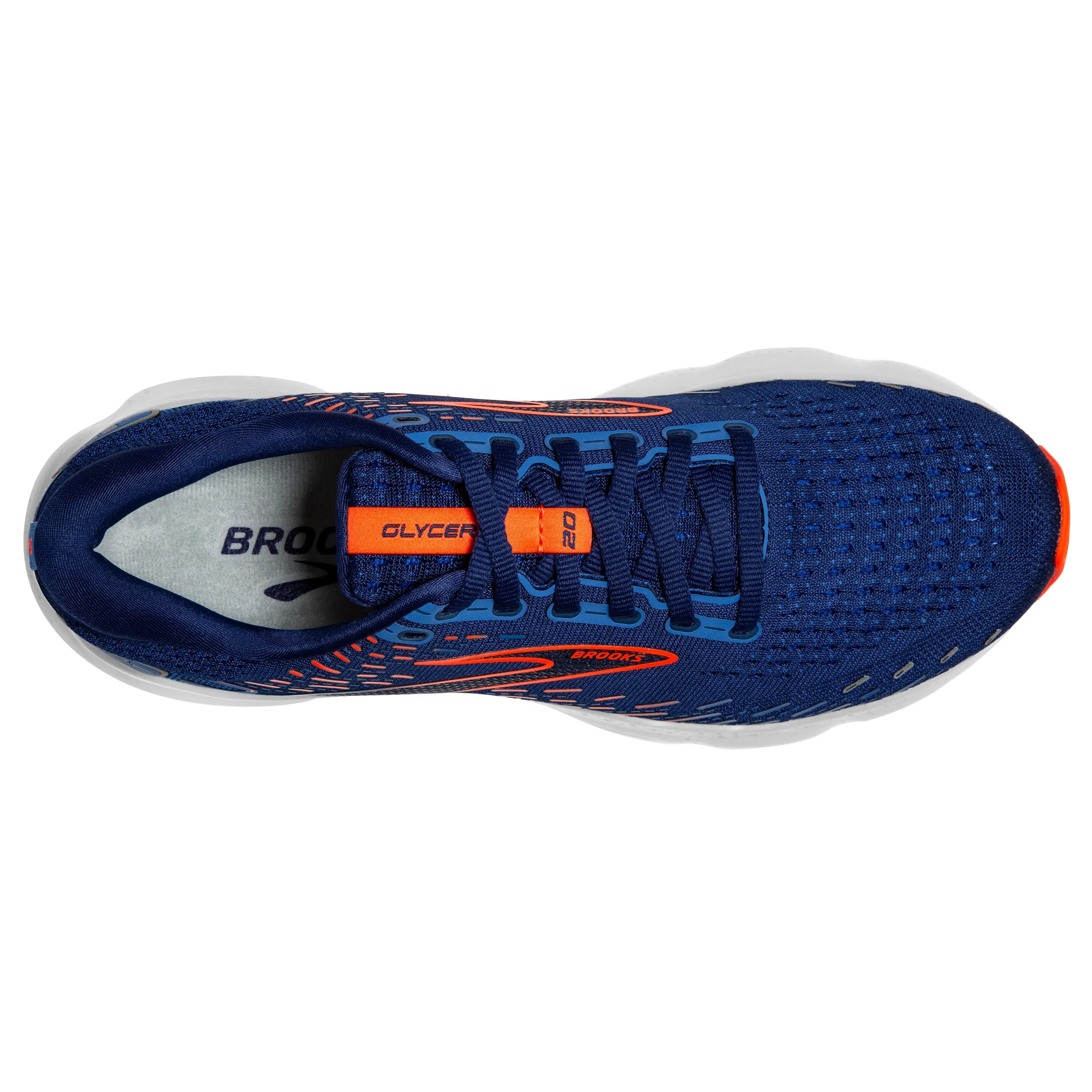 M Brooks Glycerin 20 Blue Depths/Palace Blue/Orange