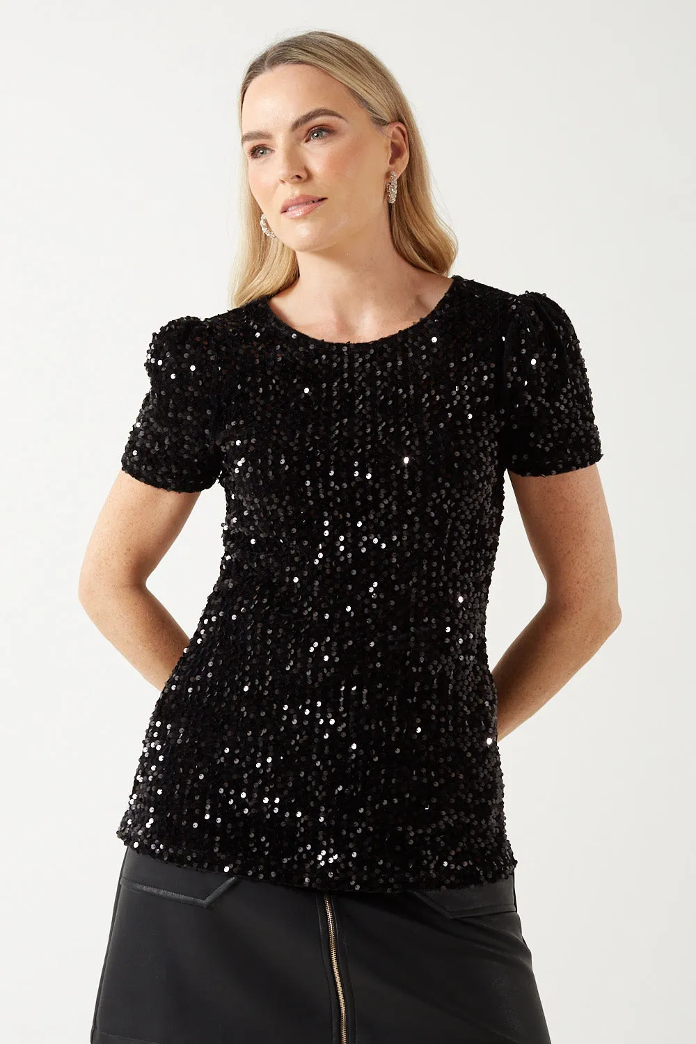 Marc Angelo Sequin Top