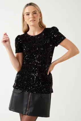 Marc Angelo Sequin Top