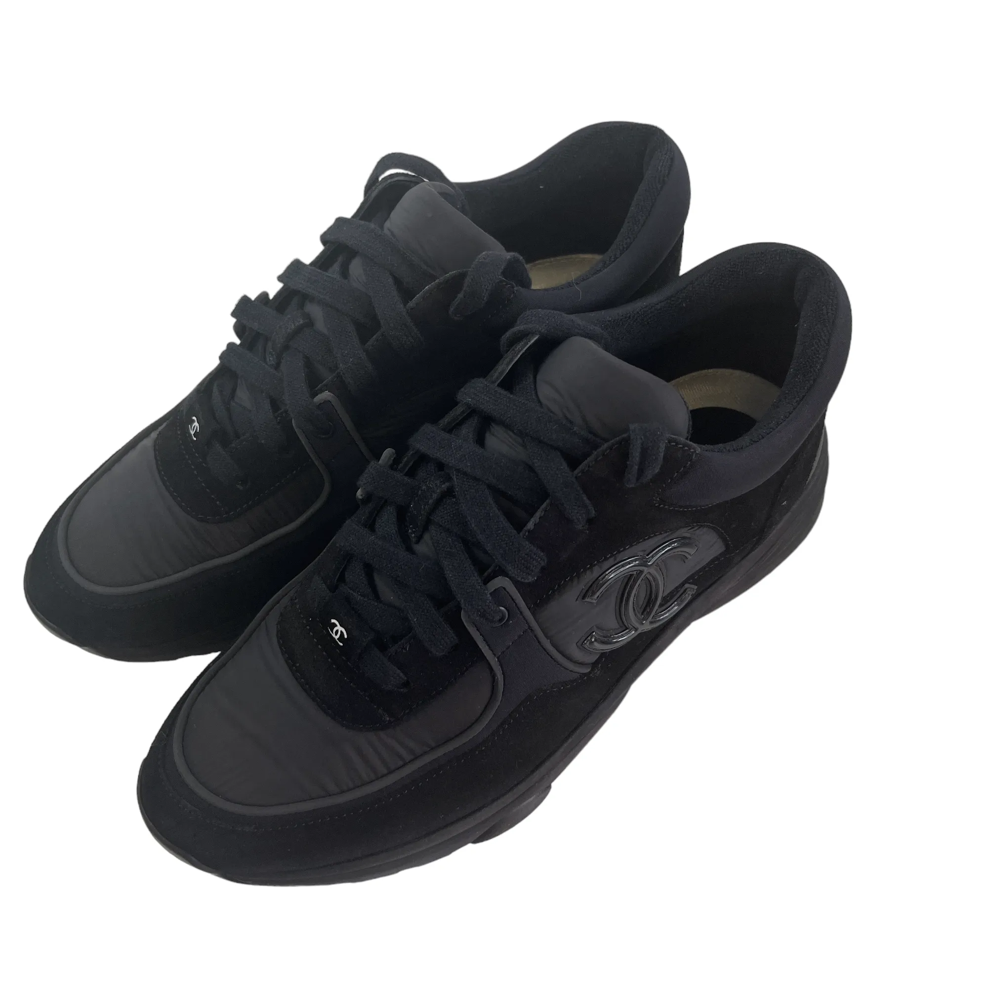 Men's Cc Runners Reflective Low Trainers Black Size EU 40 / UK 6