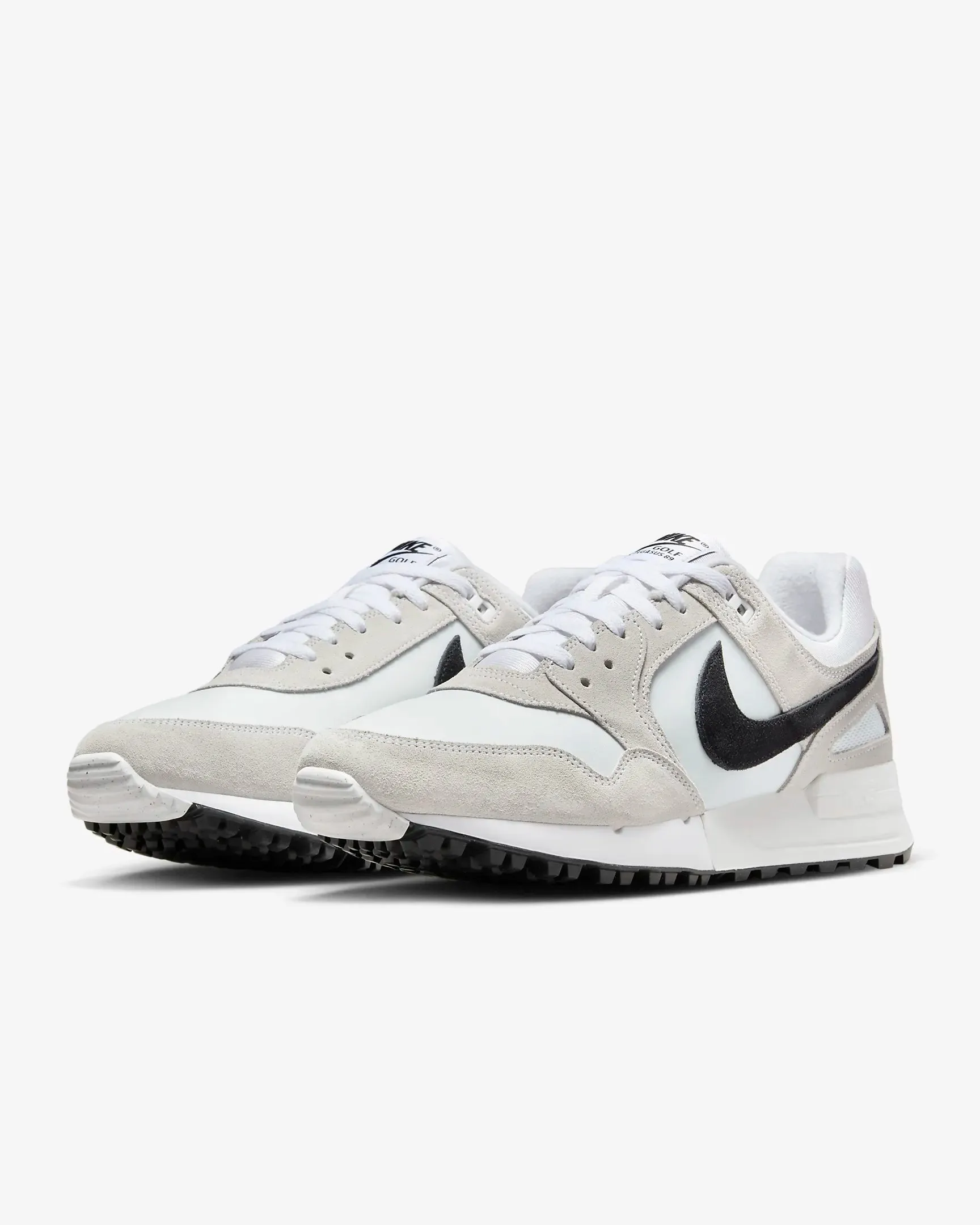 Nike Golf Air Pegasus '89 G Shoes - White/Black - Platinum Tint