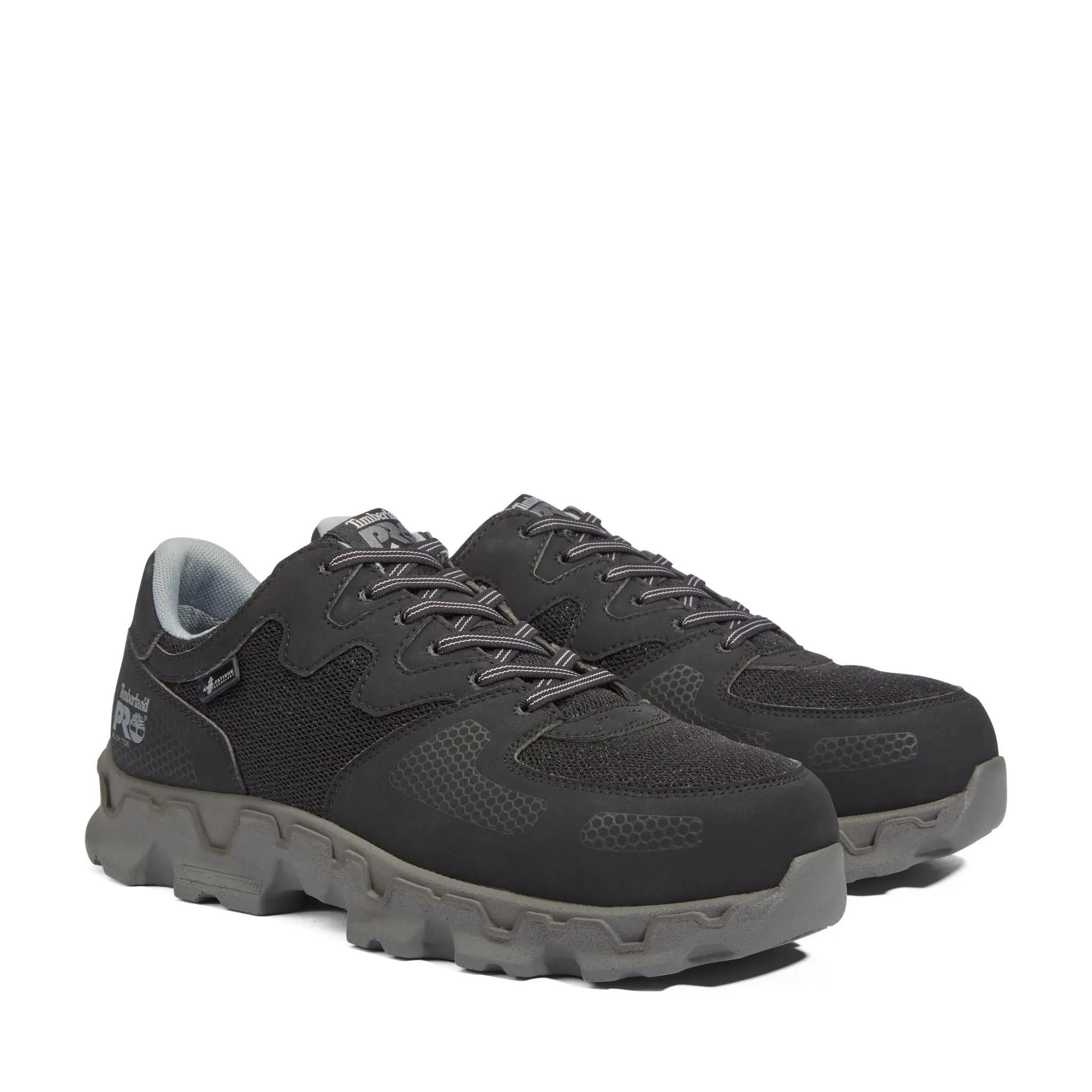 Powertrain Alloy-Toe Work Shoe Black and Grey