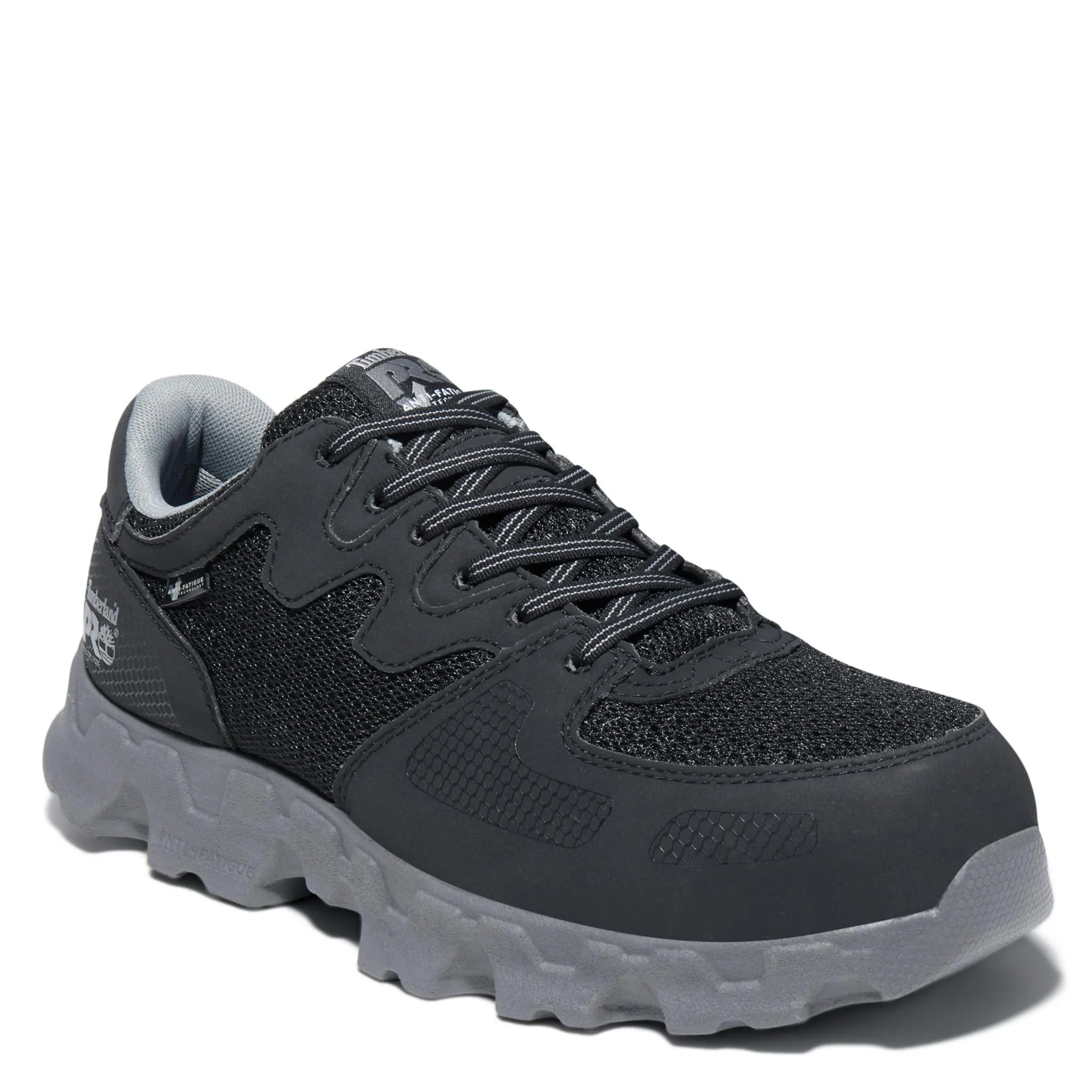 Powertrain Alloy-Toe Work Shoe Black and Grey