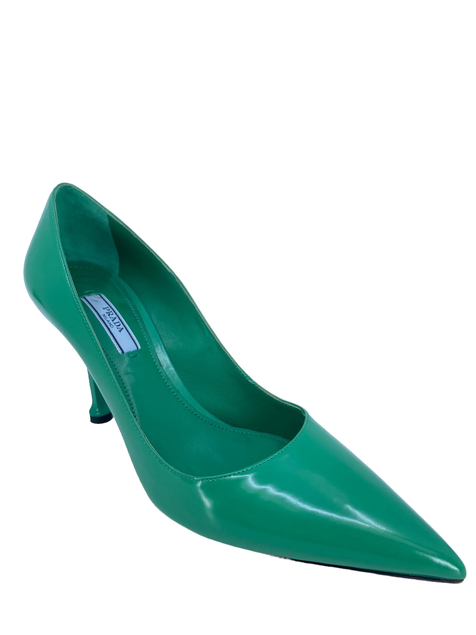 Prada Green Leather Pumps size 7.5