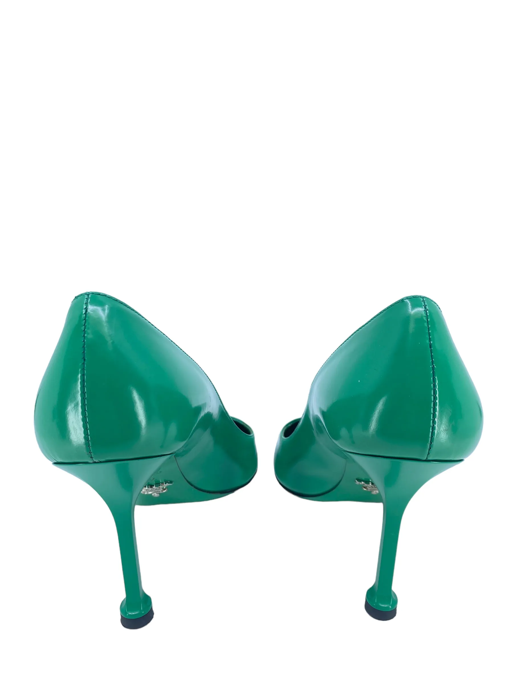 Prada Green Leather Pumps size 7.5