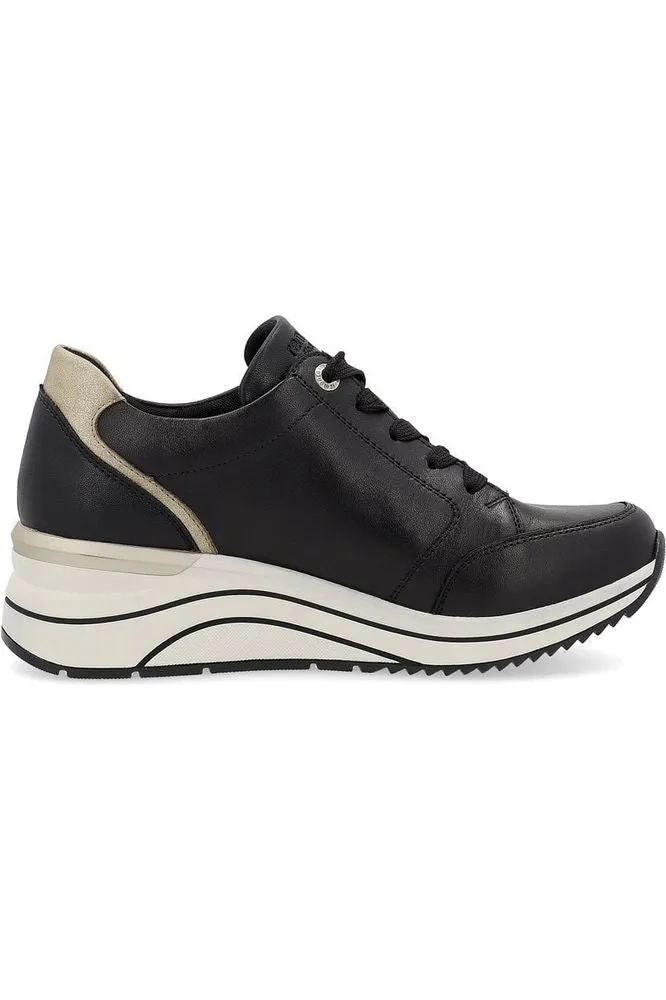 Remonte D0T03-01 Ladies trainers in Black