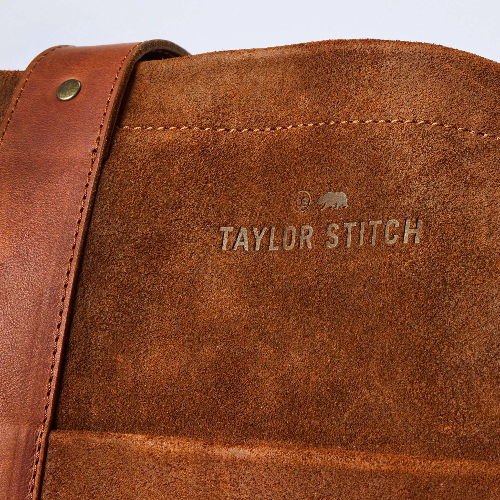 The Roughout Tote in Chocolate Suede