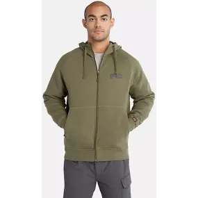 Timberland Pro Mens Hood Honor Sport Zip-Front Sweatshirt - Olive Green - Model TB0A64RNH08