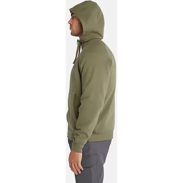 Timberland Pro Mens Hood Honor Sport Zip-Front Sweatshirt - Olive Green - Model TB0A64RNH08